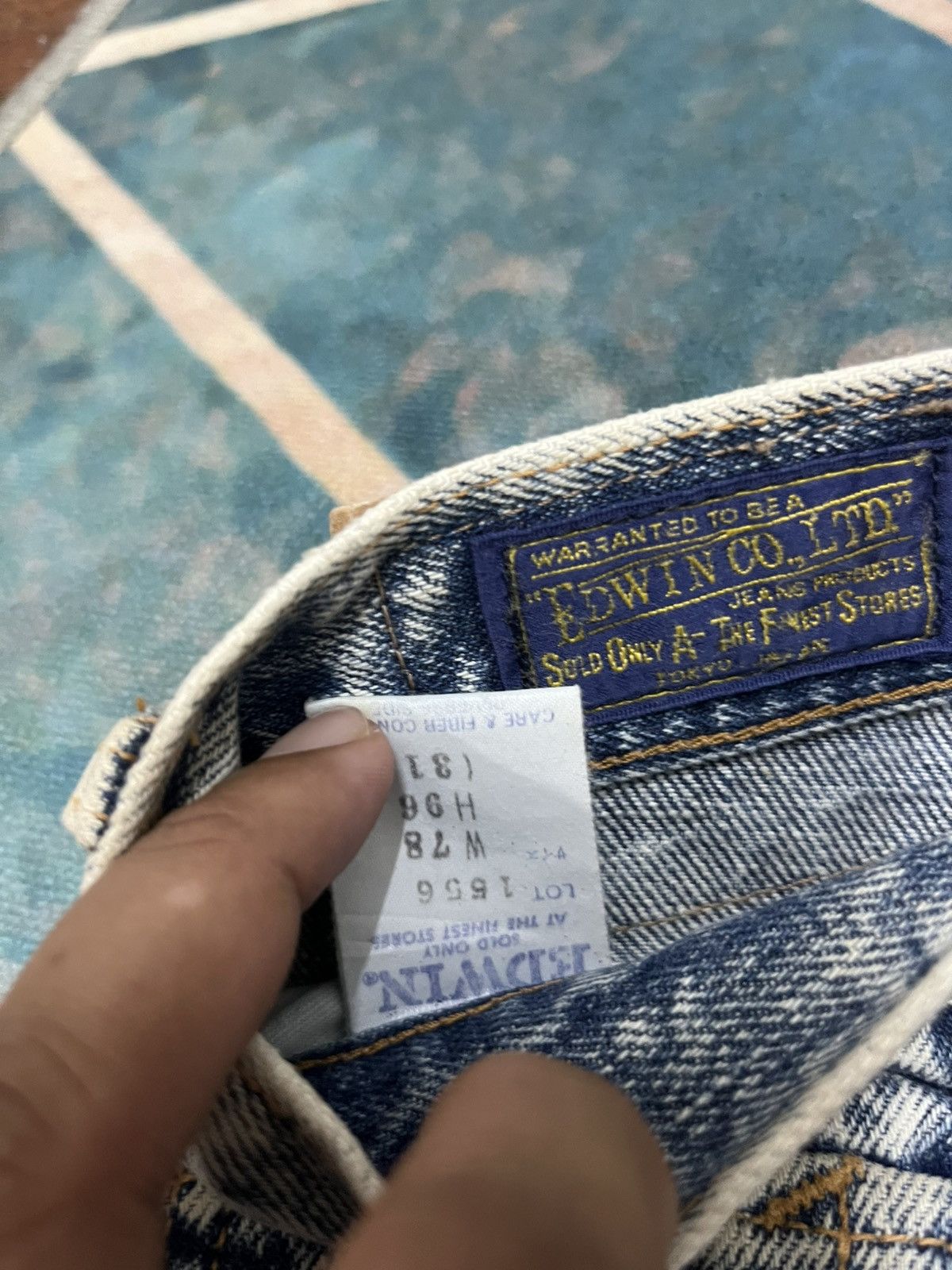 Japanese Brand 💥PURE VINTAGE Edwin Tokyo 80s Cut Jeans Size US 31 - 10 Thumbnail