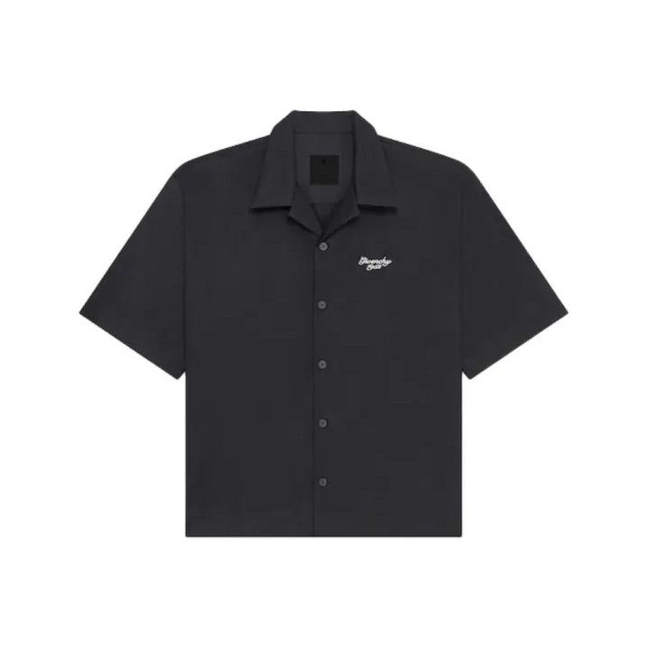 Givenchy Givenchy Men's Letter Embroidery Button Short-Sleeve Shirt Size US XS / EU 42 / 0 - 1 Thumbnail