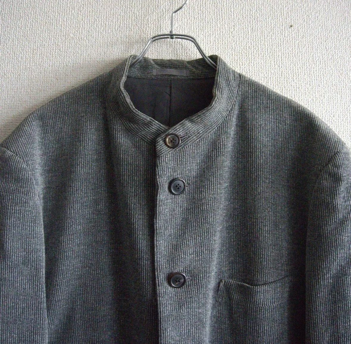 Issey Miyake ISSEY MIYAKE MEN 1996AW Collarless Jacket Size US XL / EU 56 / 4 - 2 Thumbnail