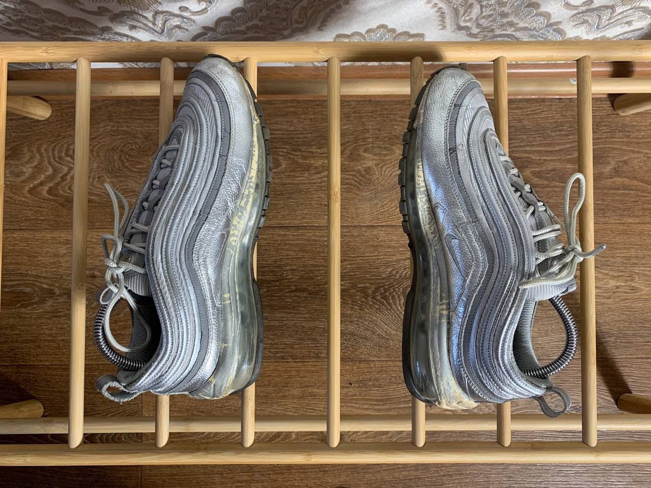 Nike × Vintage VERY RARE NIKE AIR MAX 97 SILVER REFLECTIVE DRILL SWOOSH Y2K Size US 8.5 / EU 41-42 - 8 Thumbnail