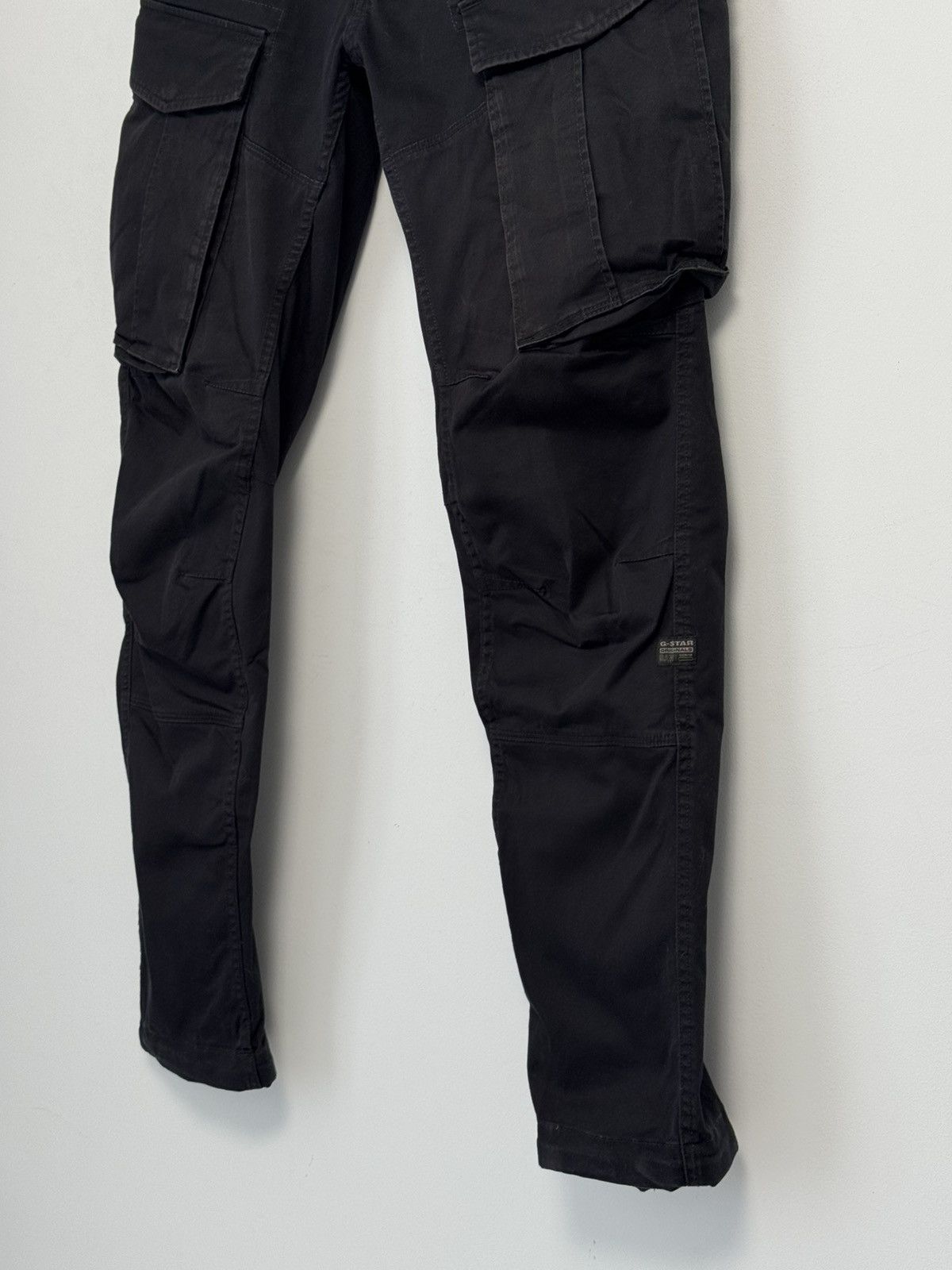 G-Star G-STAR RAW Black ROVIC SLIM Multipocket Cargo Pants Size W35 Size US 35 - 4 Thumbnail