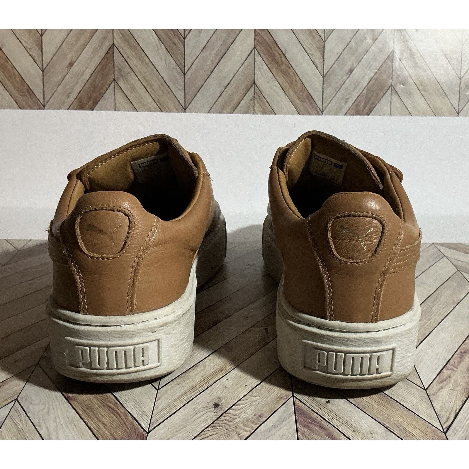 Puma Puma Basket Platform Strap Sneakers Shoes Brown Sz 8 Womens Size US 8 / IT 38 - 4 Thumbnail