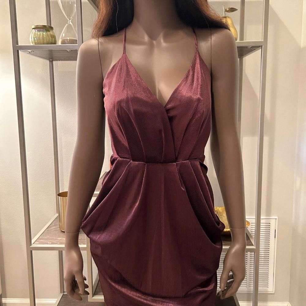 Designer BCBGeneration Drape Pocket Cami Mini Dress Size XS / US 0-2 / IT 36-38 - 1 Thumbnail