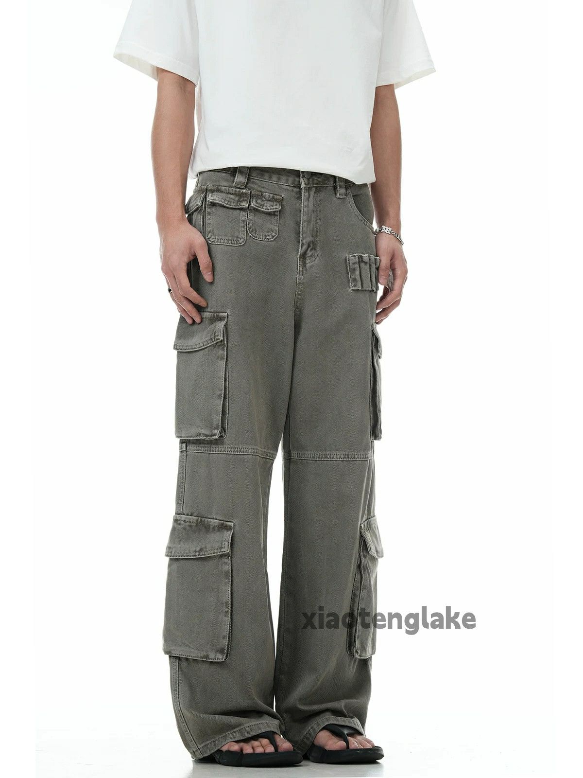 Designer × Japanese Brand × Vintage washed faded cleanfit utility outdoor cargo pants Size US 30 / EU 46 - 1 Thumbnail