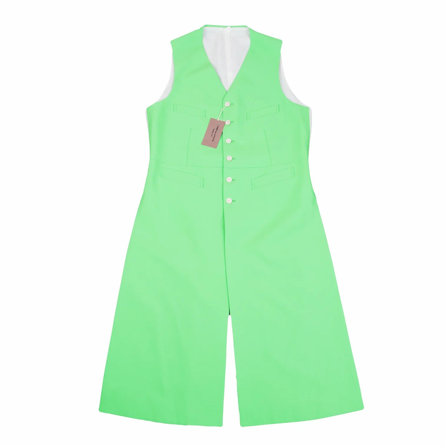 Comme des Garcons Homme Plus Long Vest in Mint Green Size L Size US L / EU 52-54 / 3 - 1 Thumbnail
