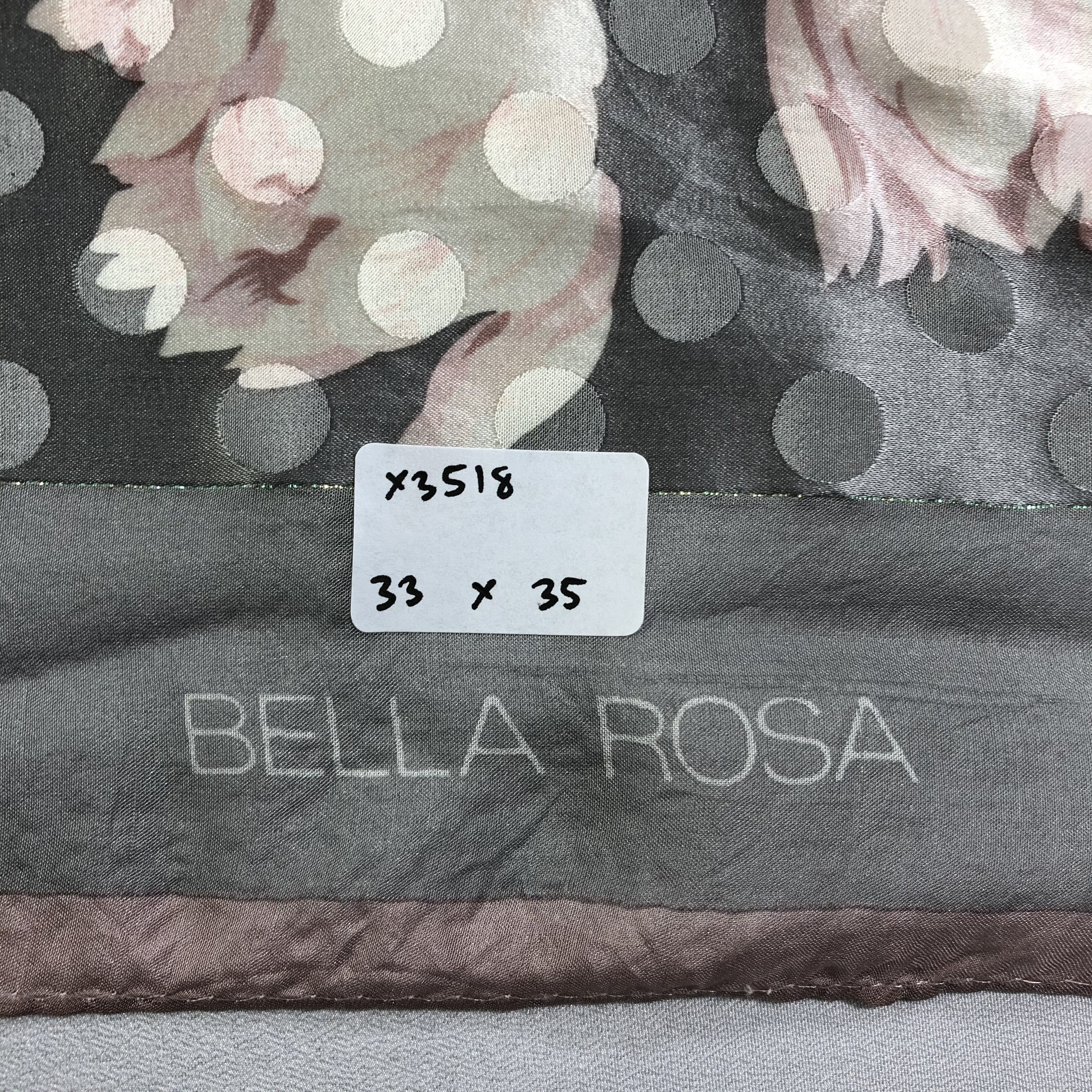 Vintage Vintage Bella Rosa Silk Scarf Size ONE SIZE - 8 Thumbnail