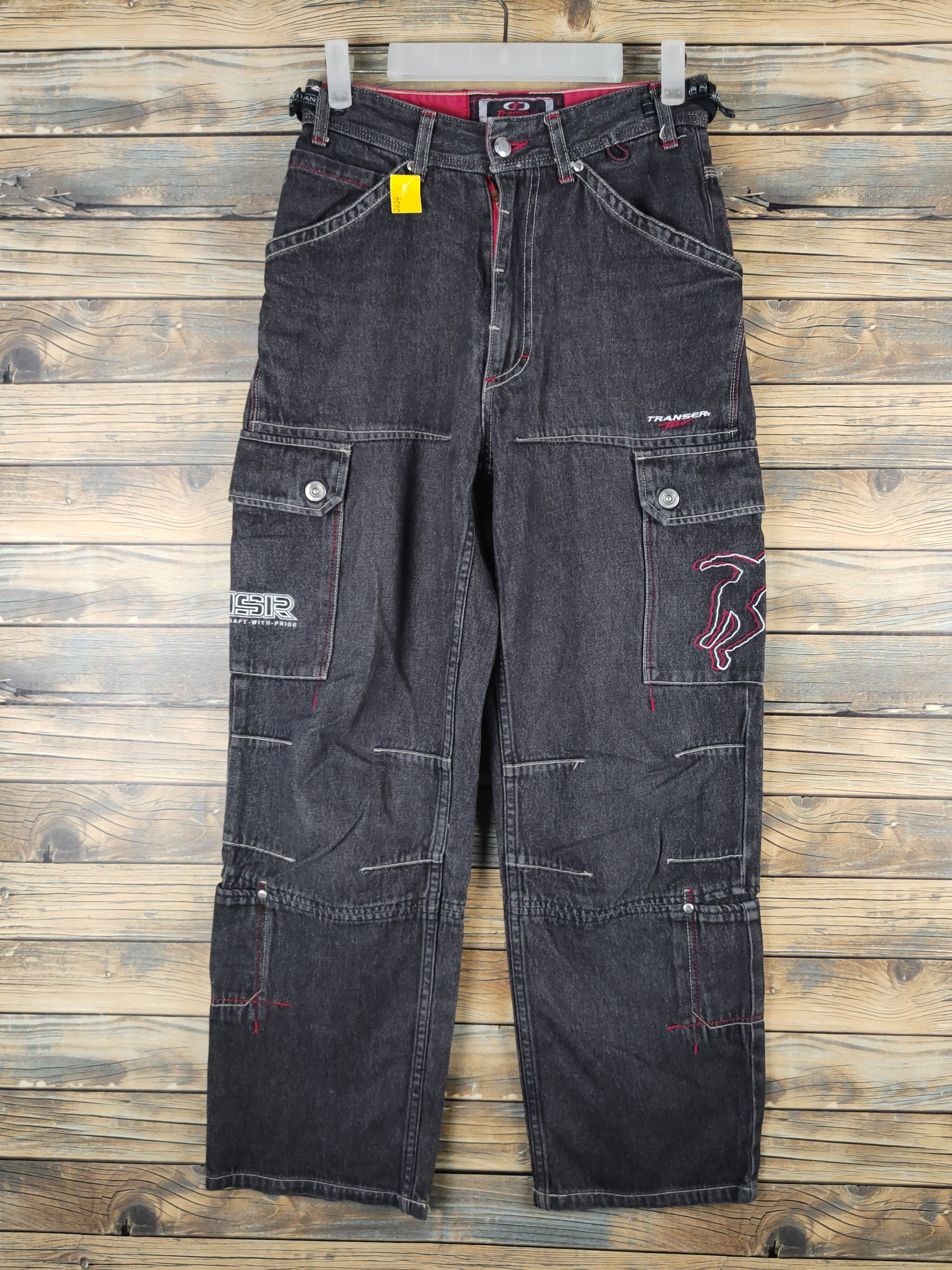 Shorty's Skateboards DL Transer Black Distressed Ripped Jeans #2624 Size US 27 - 1 Thumbnail