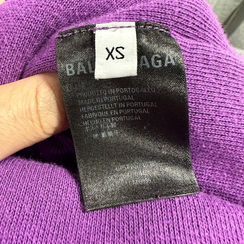 Balenciaga Balenciaga Purple Sweatshirt Size US XS / EU 42 / 0 - 5 Thumbnail