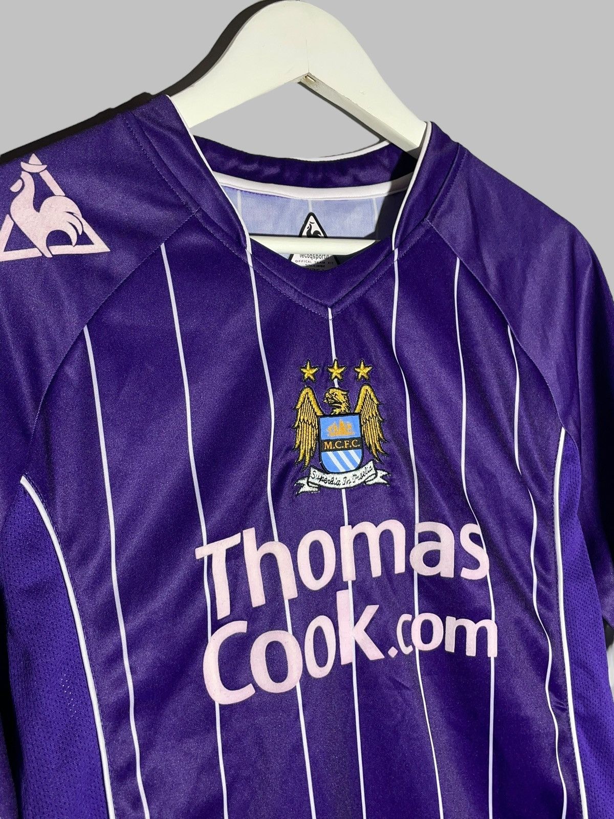 Le Coq Sportif × Vintage Manchester City Le Coq Sportif 2007 Vintage Football Shirt Size US L / EU 52-54 / 3 - 3 Thumbnail