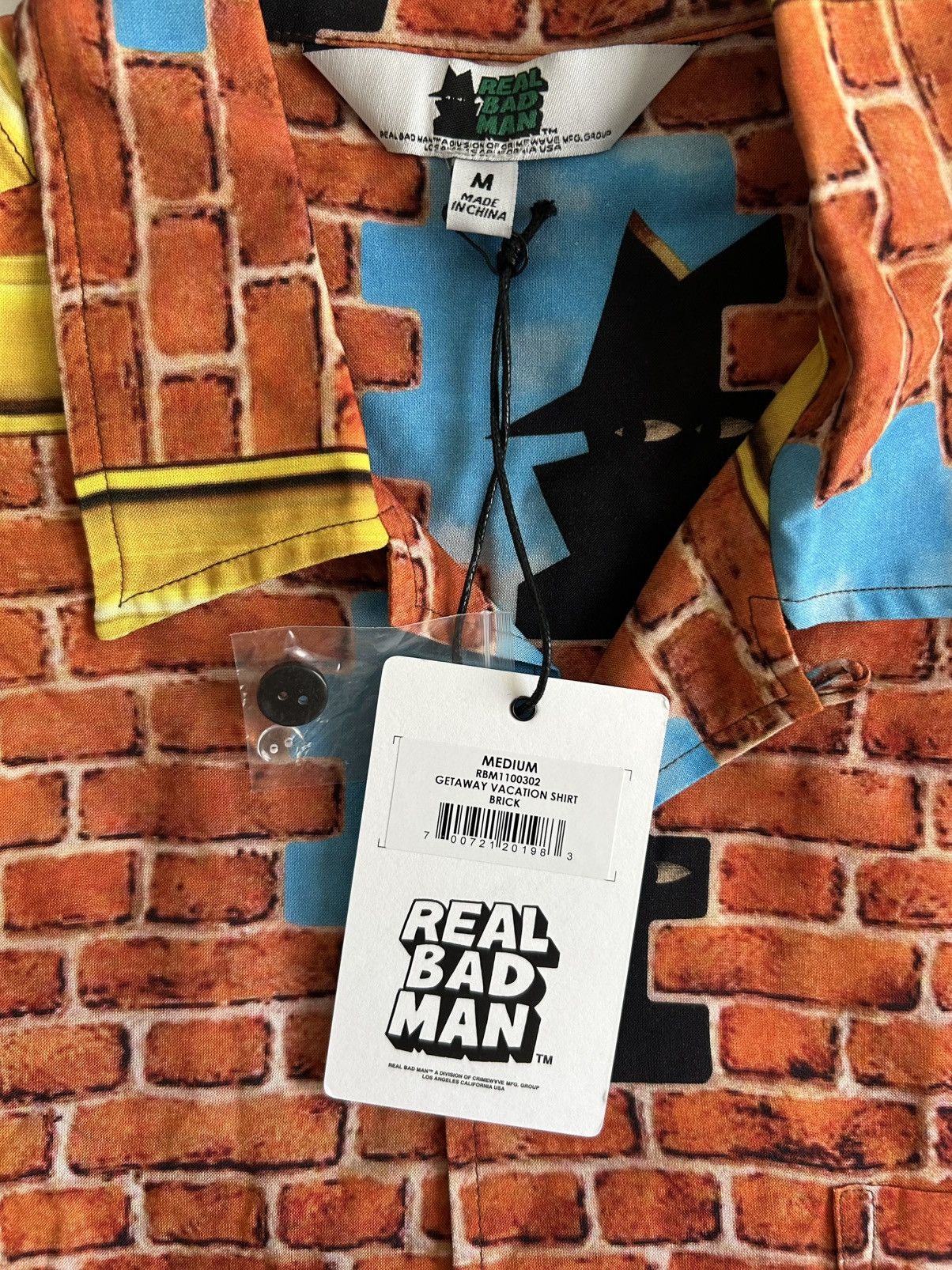 Real Bad Man Real Bad Man Getaway Vacation Shirt Viscose All Over AOP Size US M / EU 48-50 / 2 - 6 Thumbnail