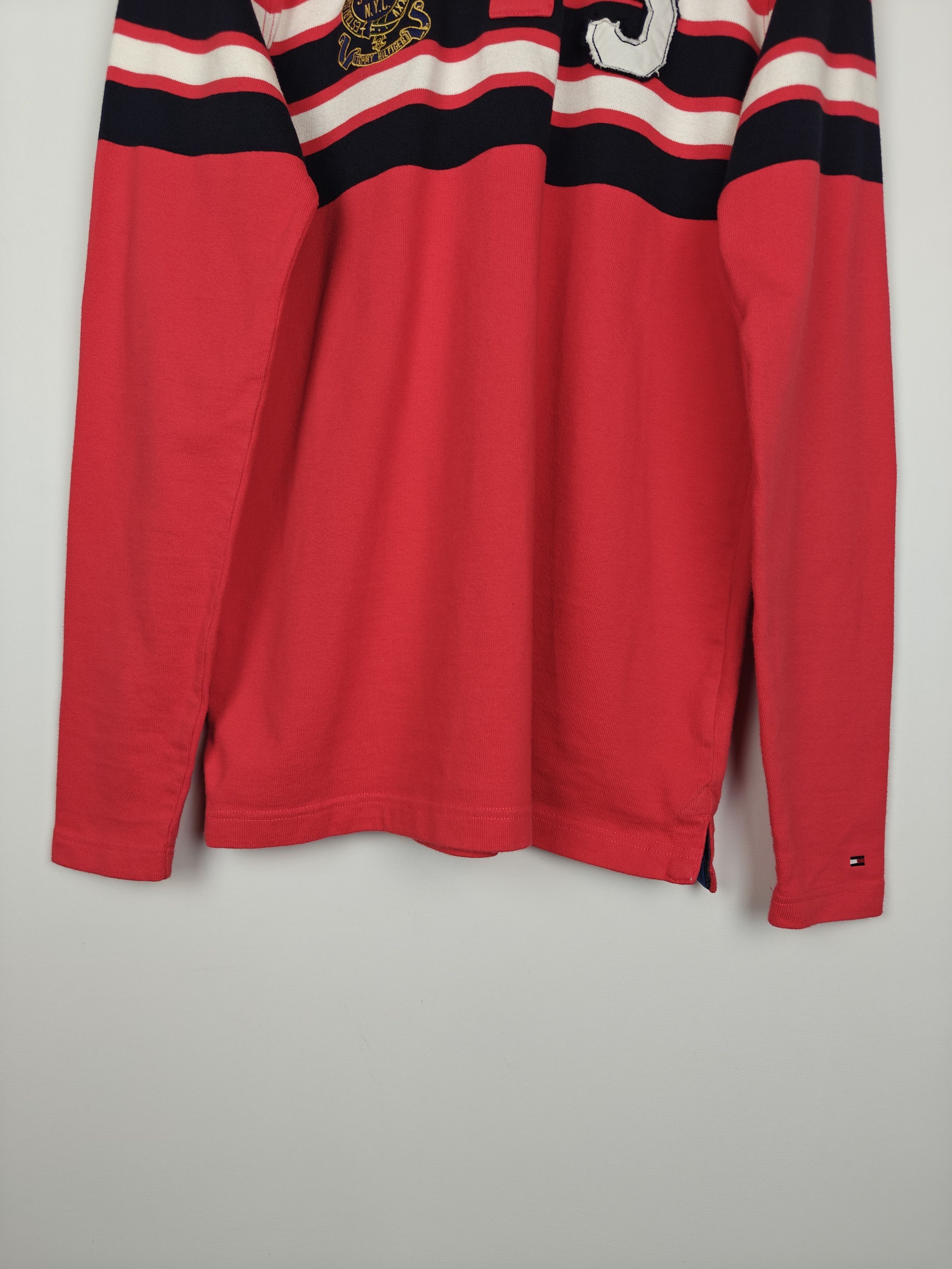 Tommy Hilfiger Tommy Hilfiger Swetashirt Collared Pullover Red size L Size US L / EU 52-54 / 3 - 3 Thumbnail