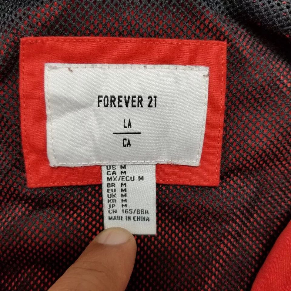 Forever 21 Forever 21 Jacket Womens Medium Zip Hooded Boxy Windbreaker Size M / US 6-8 / IT 42-44 - 7 Thumbnail