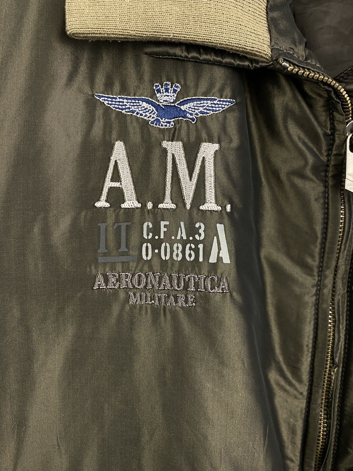 Aeronautica Militare 🇺🇸 Vintage Aeronautica Militare Aviation Bomber Patchwork Y2K Size US XL / EU 56 / 4 - 4 Thumbnail