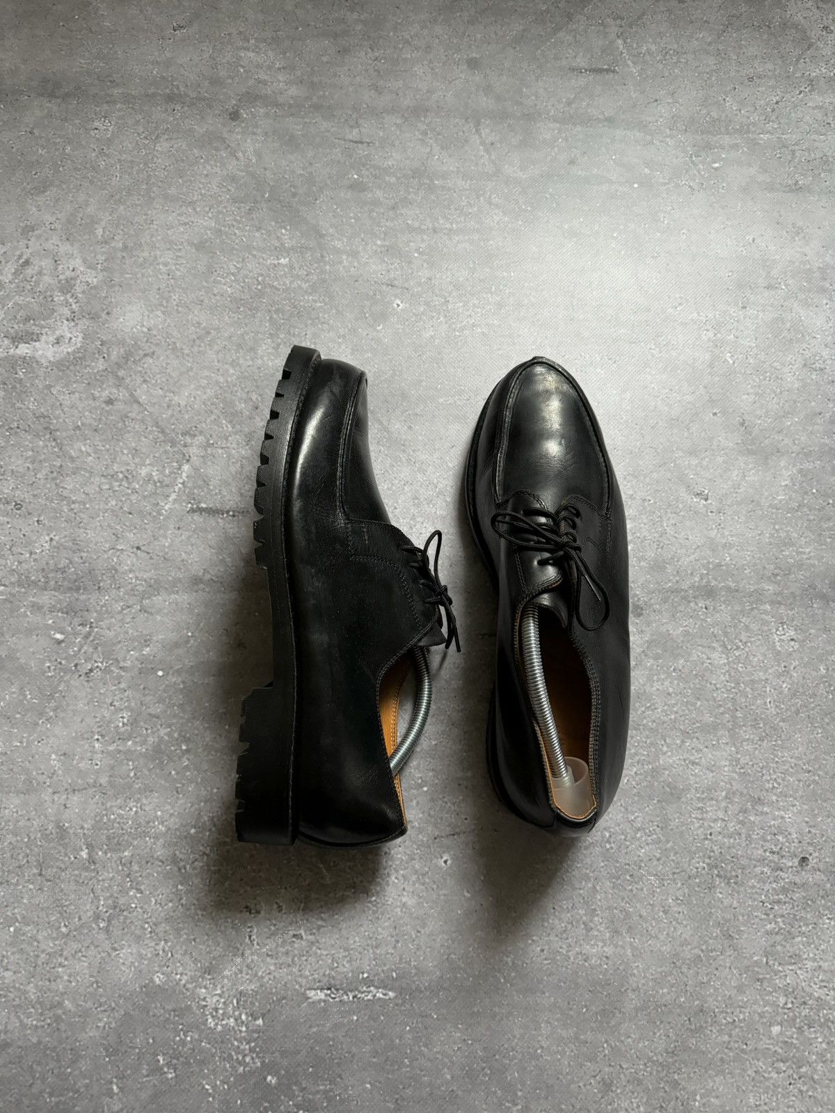 image of Ludwig Reiter Norweger Black Leather Shoes, Men's (Size 12)