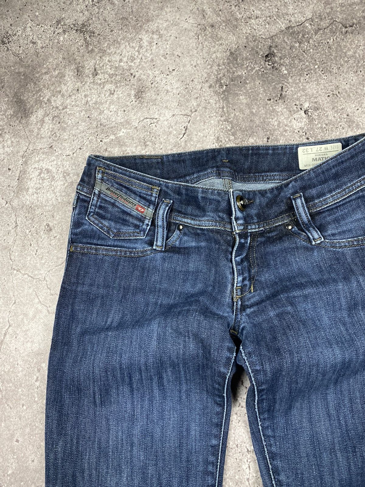 Diesel × Japanese Brand × Vintage Vintage Diesel Y2K Matic Distressed Denim Pants Japan Style Size 27" / US 4 / IT 40 - 4 Thumbnail