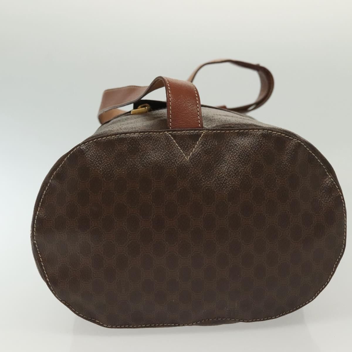 Celine CELINE Macadam Canvas Shoulder Bag Pvc Leather Brown Gold Size ONE SIZE - 9 Thumbnail