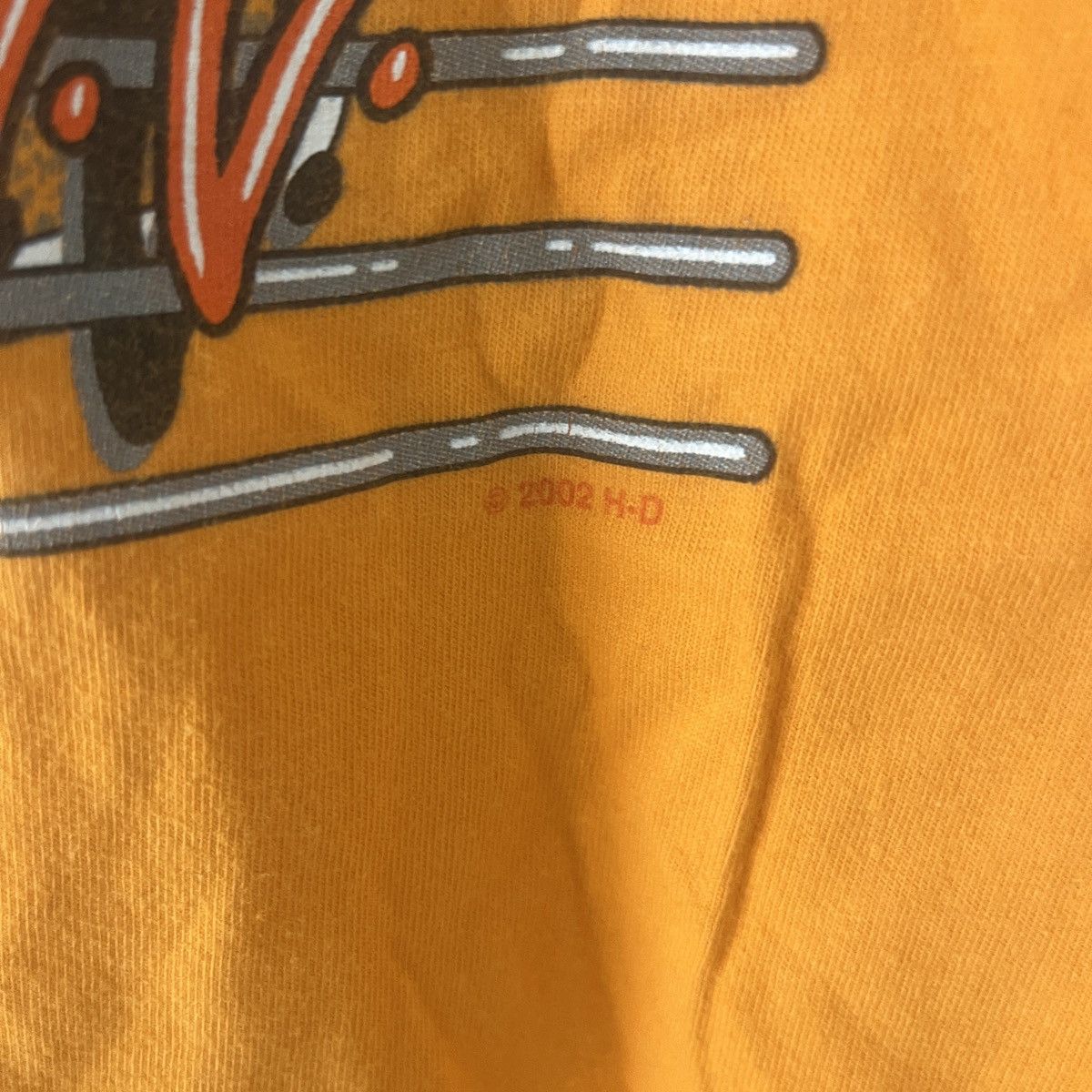 Harley Davidson 2006 Orange Eagle West Virginia T Shirt size large Size US L / EU 52-54 / 3 - 6 Thumbnail