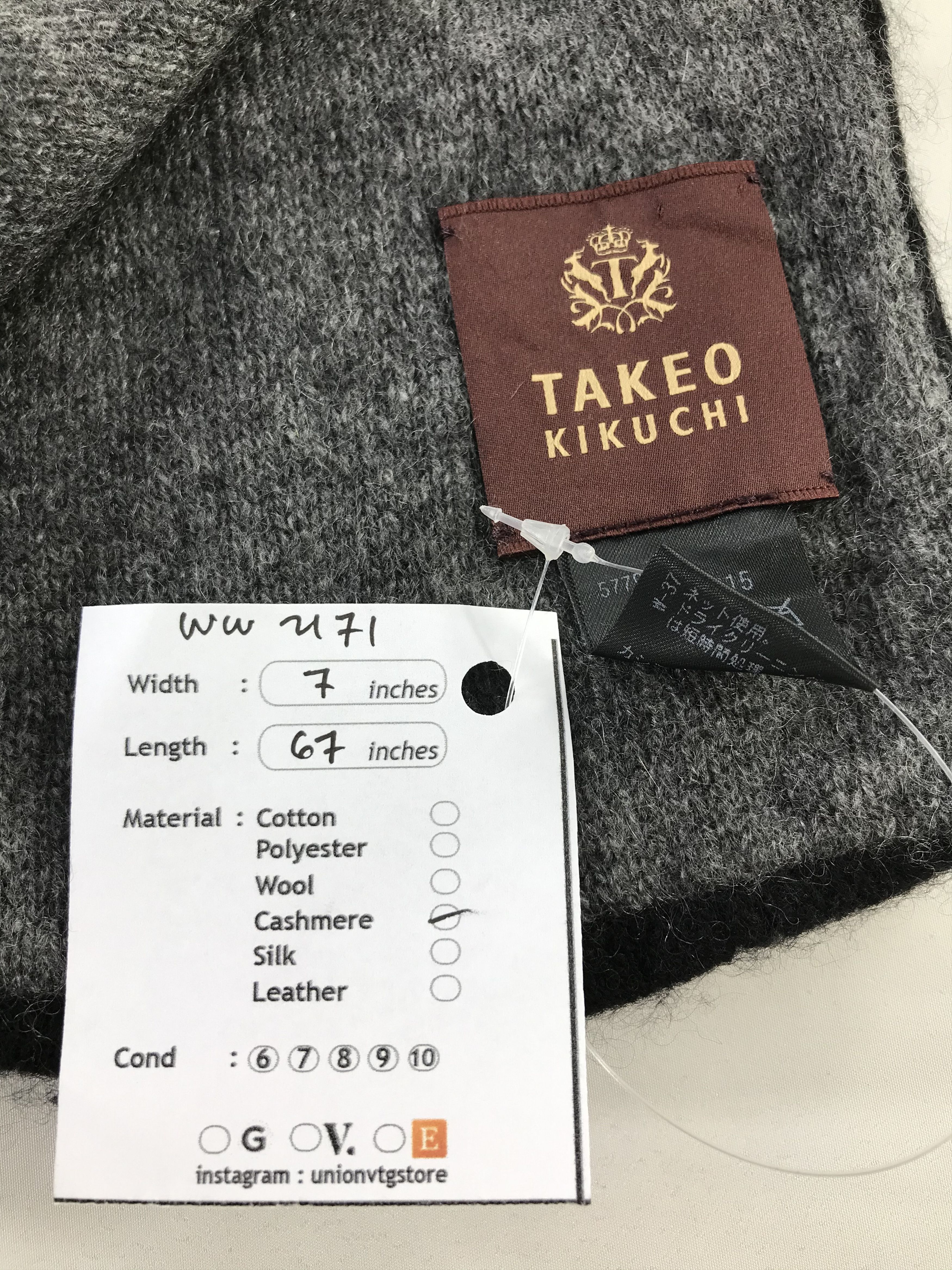 Takeo Kikuchi × Vintage Takeo Kikuchi Scarf / Muffler / Neckwear - WW2171 Size ONE SIZE - 4 Thumbnail