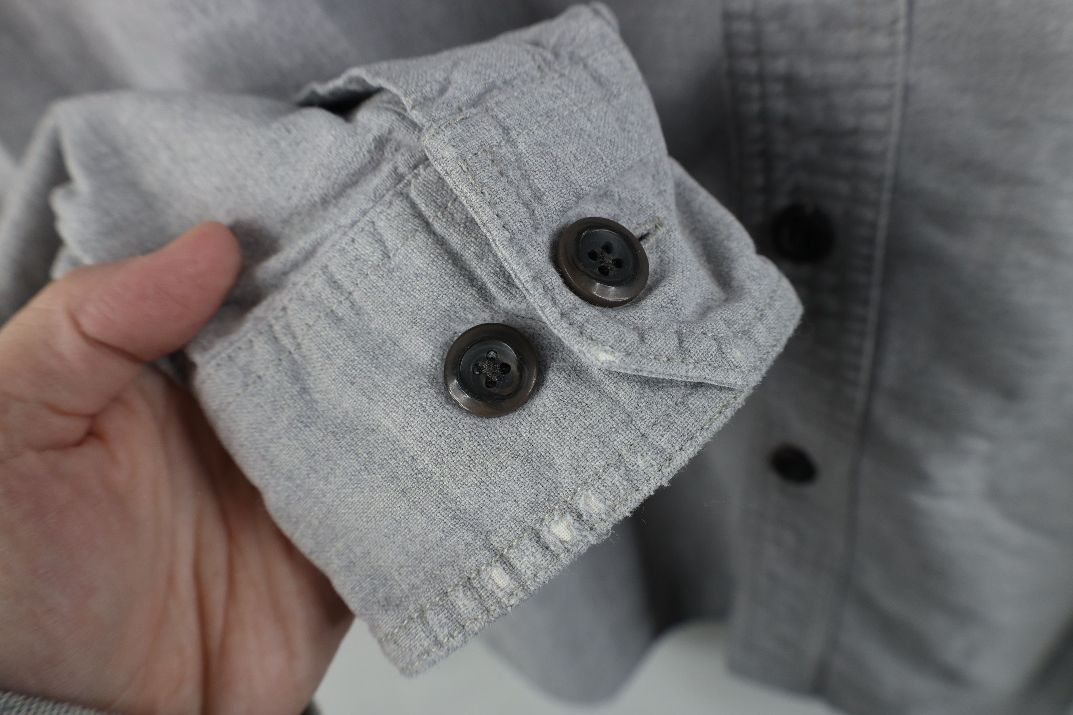 Eddie Bauer × Vintage Vintage Eddie Bauer Flannel Chambray Collared Button Shirt Size US XL / EU 56 / 4 - 5 Thumbnail