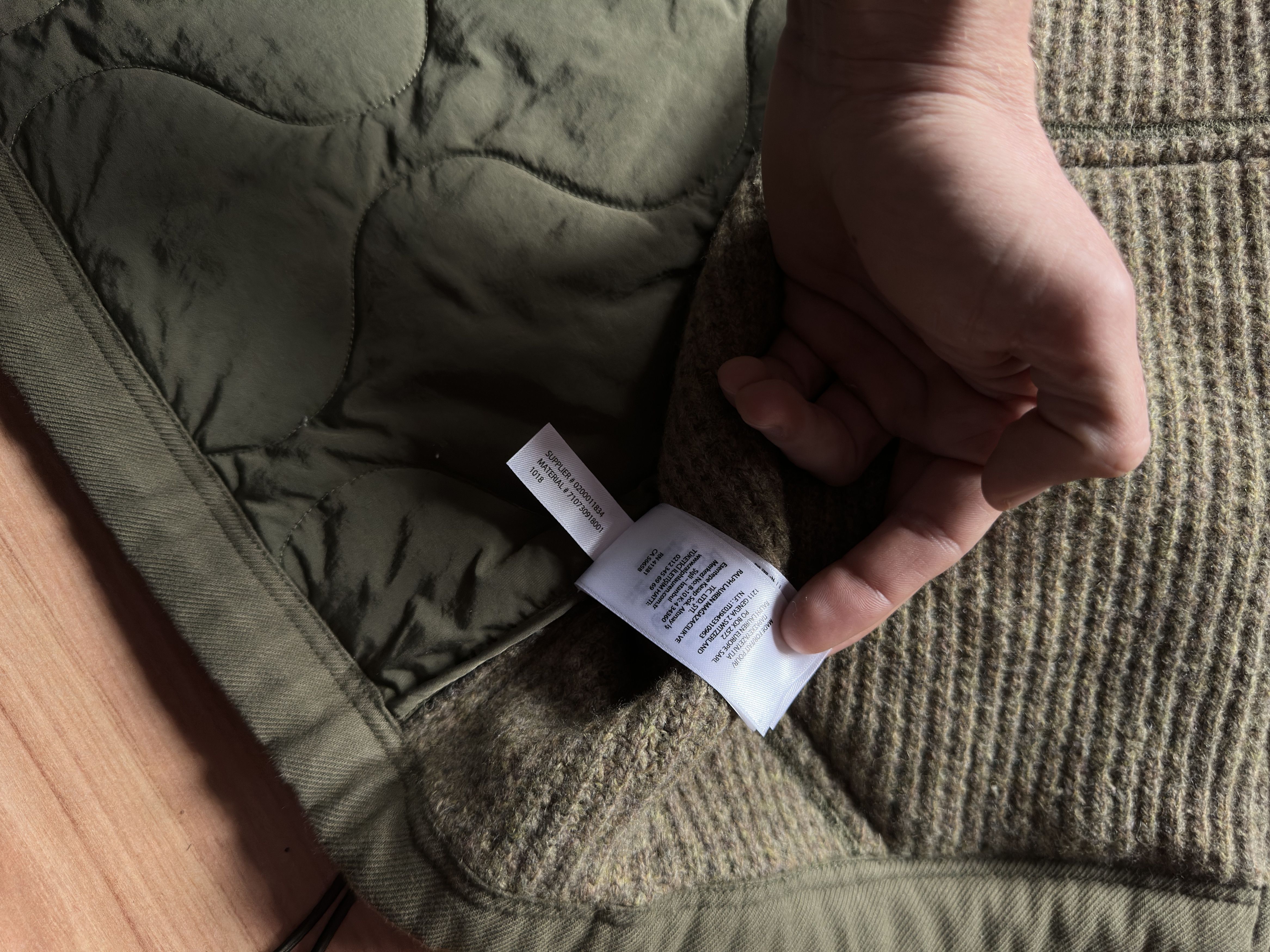 Polo Ralph Lauren Polo Country Ralph Lauren Camo Hybrid Hoody Jacket 100% Wool Size US L / EU 52-54 / 3 - 9 Thumbnail