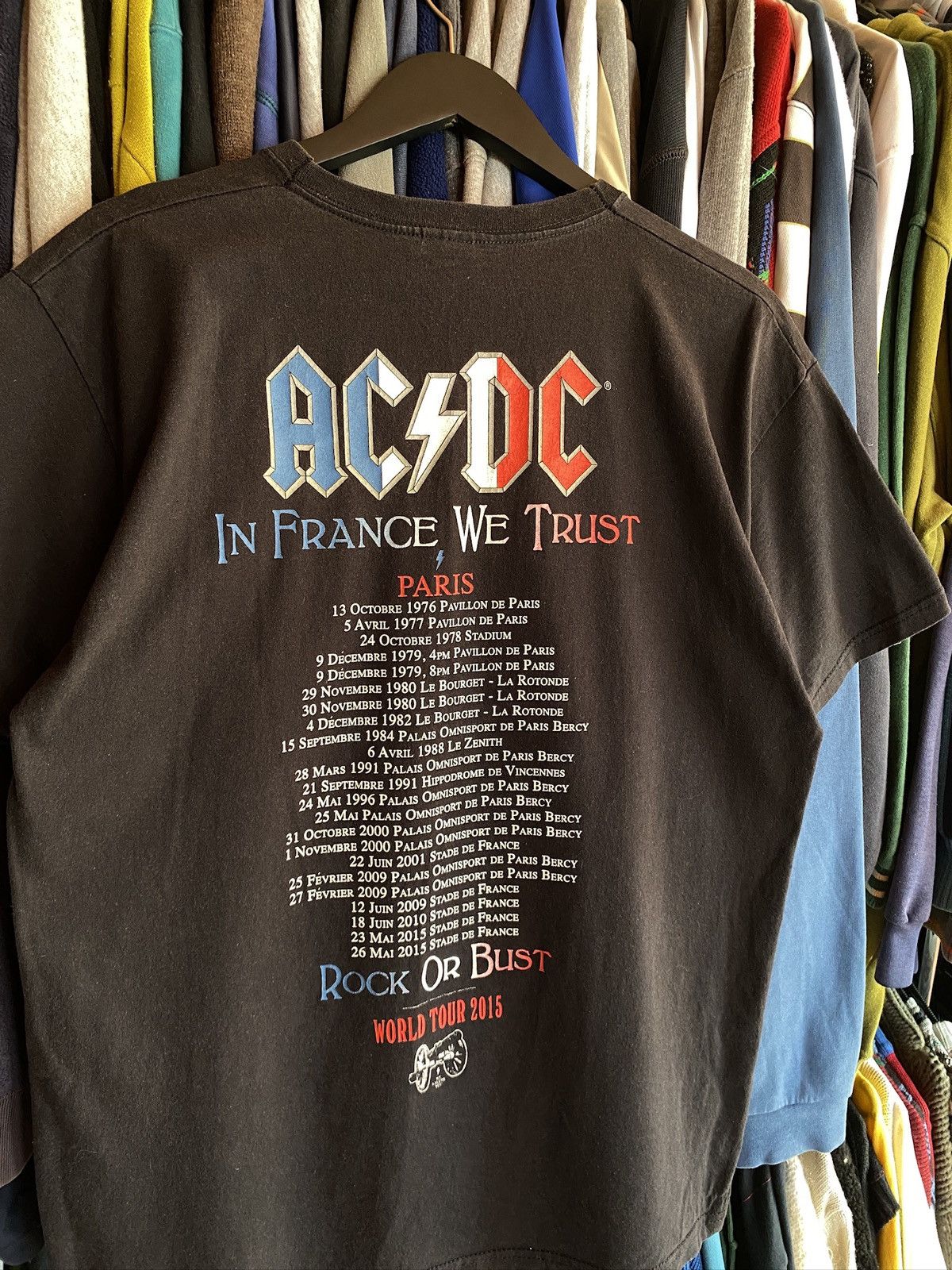 Band Tees VINTAGE AC/DC FRANCE TOUR T-shirt Size US L / EU 52-54 / 3 - 4 Thumbnail