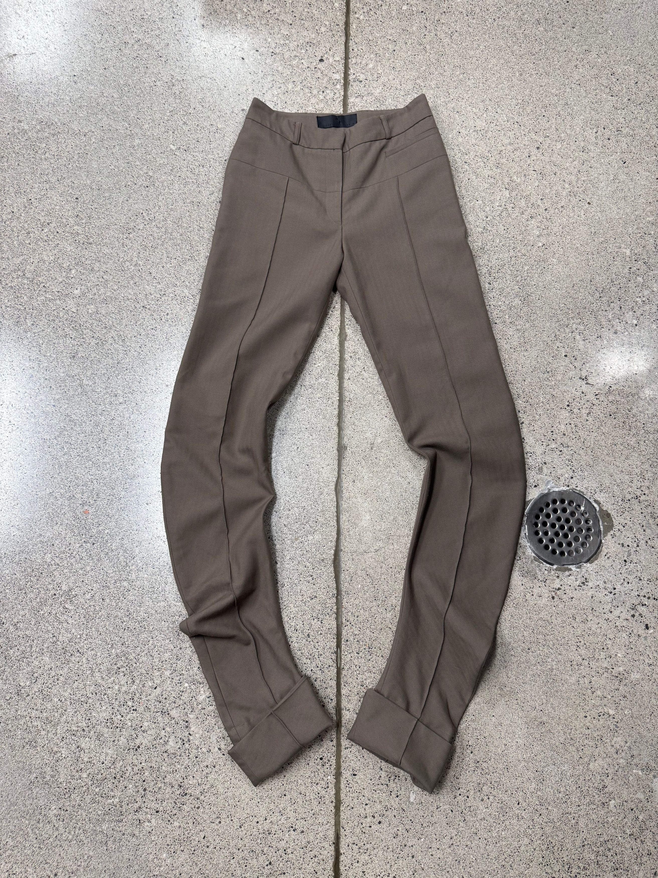 Haider Ackermann Haider Ackermann Pleated Brown ‘J-Cut’ Trousers Size US 27 - 1 Thumbnail