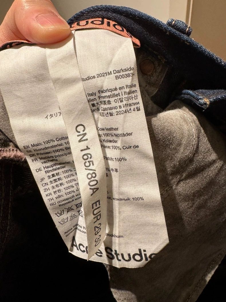 Acne Studios Acne Studios Black cat whiskers mud-dyed distressed slight Size US 29 - 8 Thumbnail