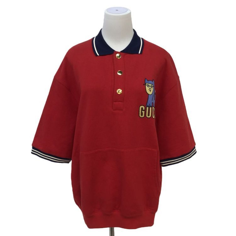 Gucci Gucci Cat Embroidery Polo Shirt Size M Size US M / EU 48-50 / 2 - 1 Thumbnail
