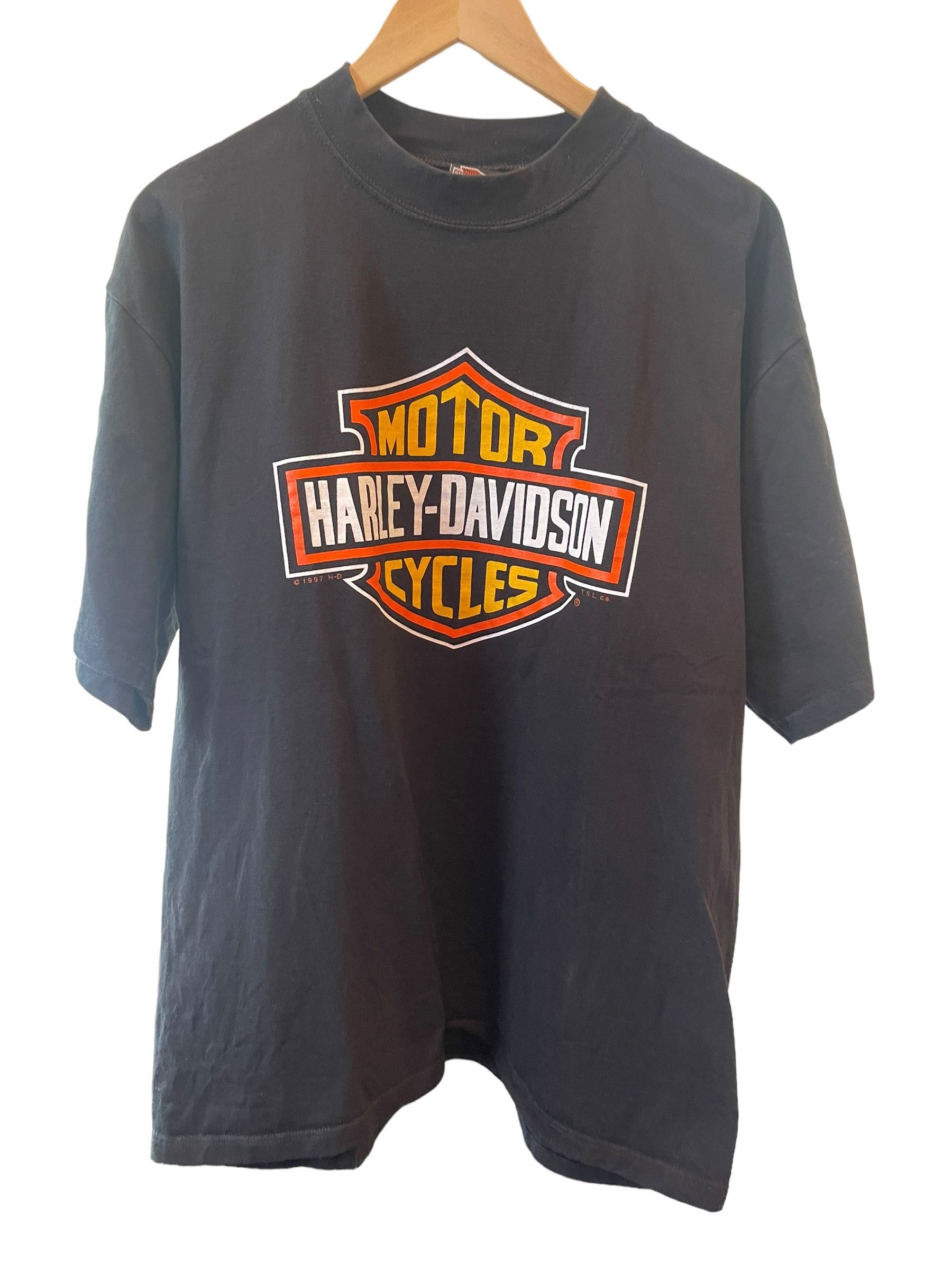 Harley Davidson × Vintage 1997 Harley Davidson St. Thomas Virgin Islands T-shirt Size US L / EU 52-54 / 3 - 2 Thumbnail