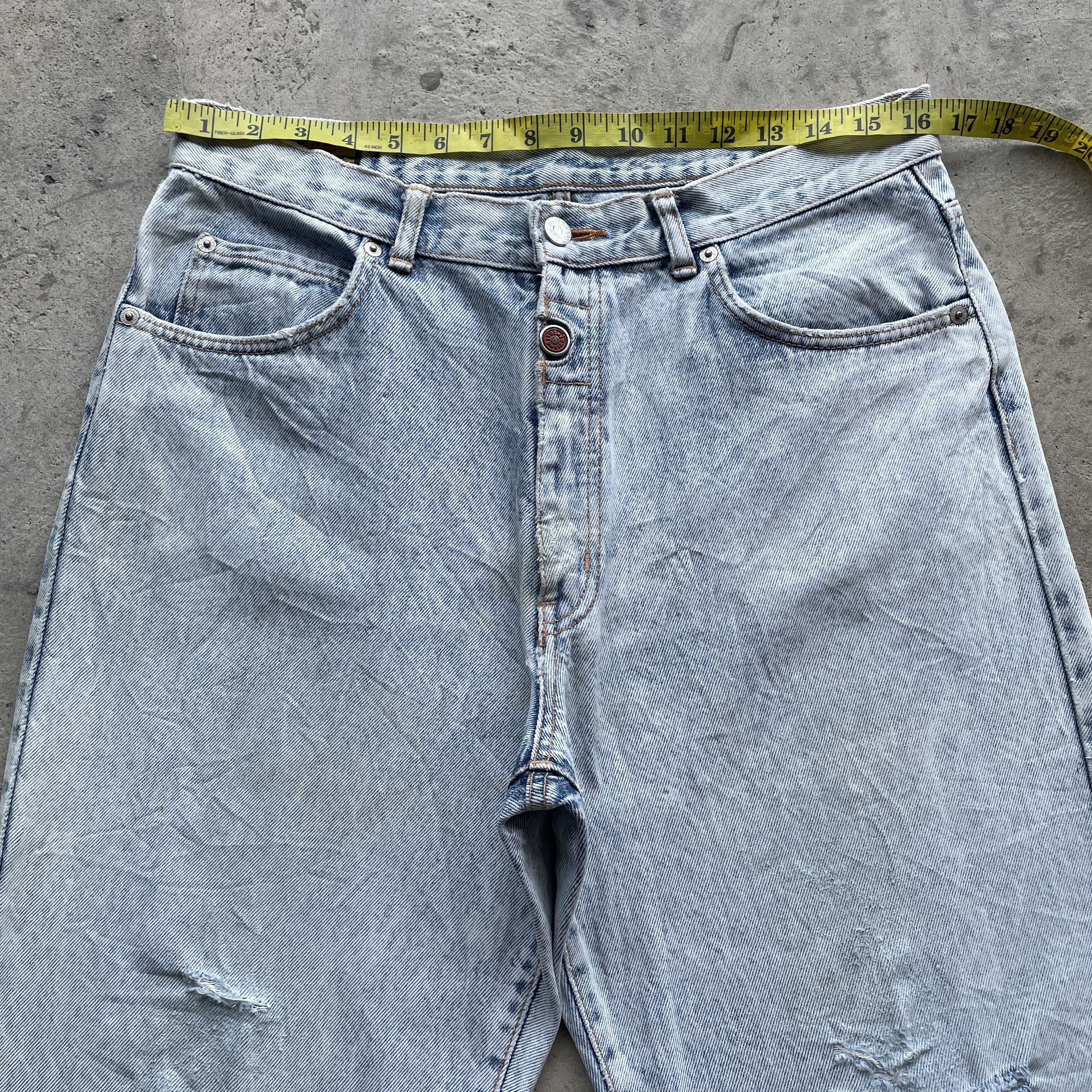 Edwin VINTAGE EDWIN WASH JEANS FADED DENIM DISTRESSED PANTS W33 Size US 33 - 5 Thumbnail