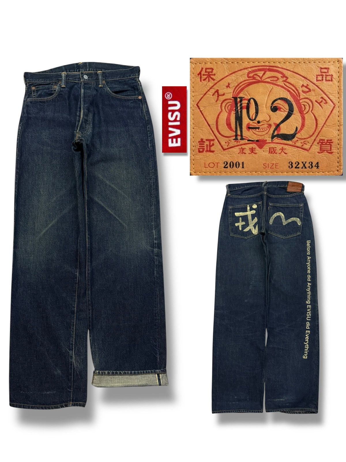 Evisu Evisu Jeans No. 1 Special Denim Lot 0101 vintage rare | Grailed