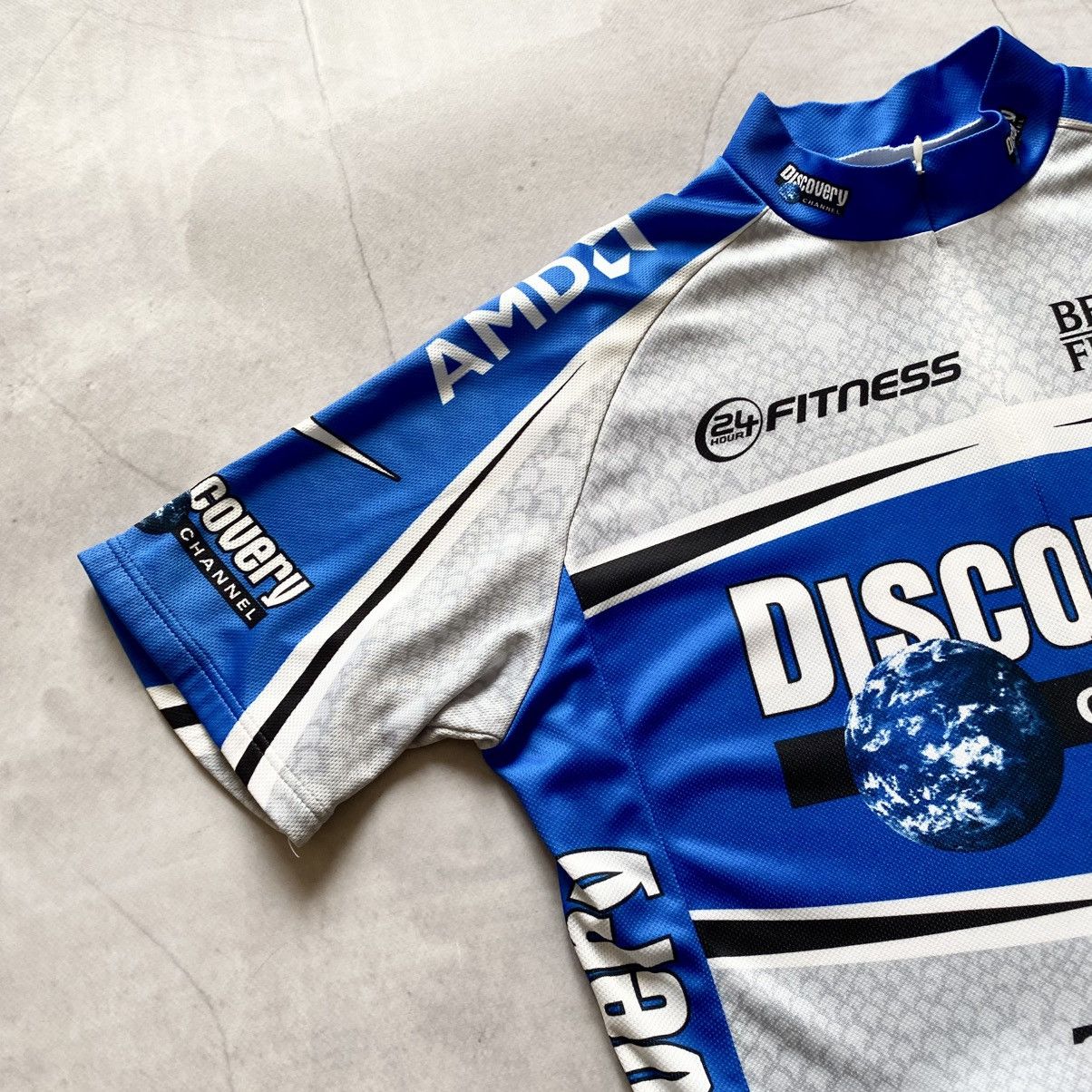 Vintage 90s Nike Discovery Channel Trek Cycling Bike Velo Jersey Y2K Size US L / EU 52-54 / 3 - 3 Thumbnail