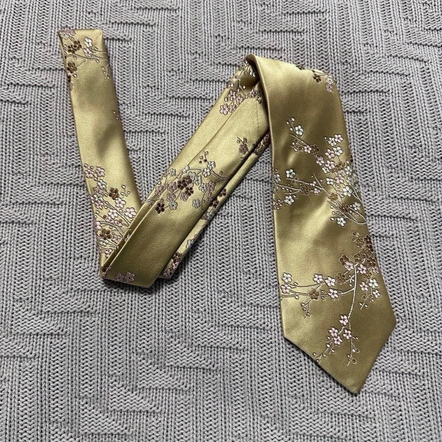 Antique Gold Bayswater Silk Tie