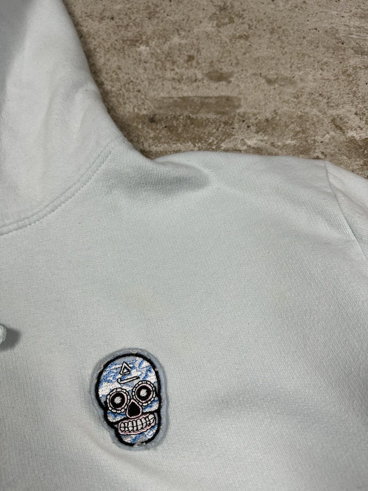 Suspicious Antwerp Suspicious Antwerp Baby Blue Skull Logo Hoodie Sweatshirt Size US L / EU 52-54 / 3 - 6 Thumbnail