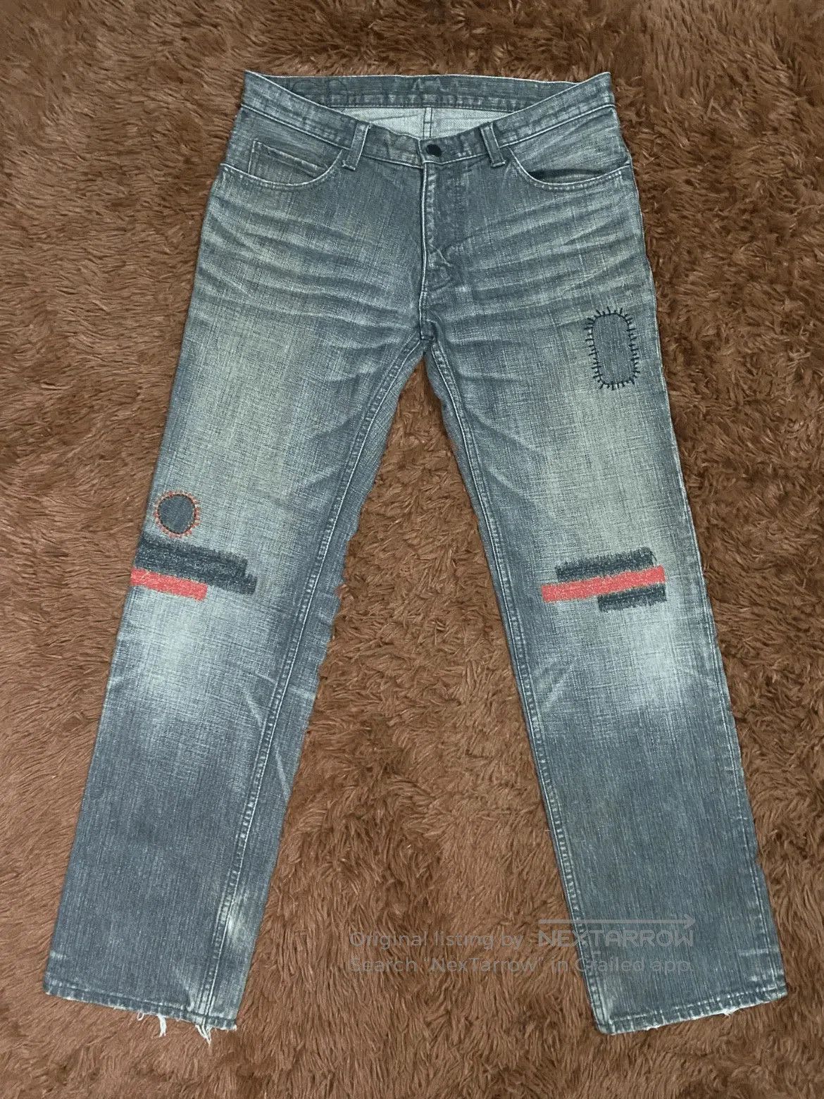 Number (N)ine Sz 2x28 Number Nine 05SS Distressed Patches Denim. Size US 30 / EU 46 - 1 Thumbnail