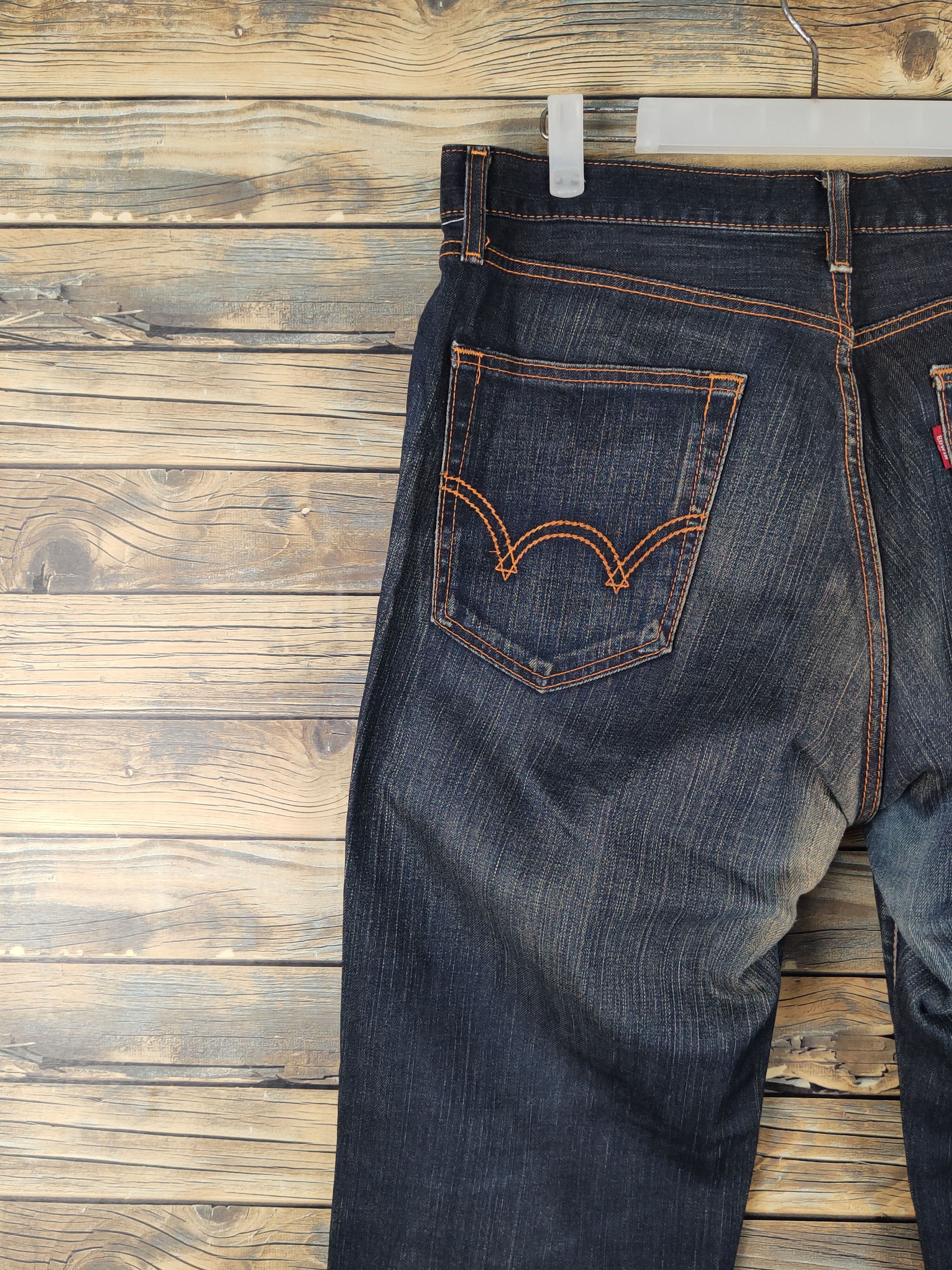 Edwin Edwin vintage Black Distressed Ripped denim Jeans #W1379 Size US 34 / EU 50 - 10 Thumbnail