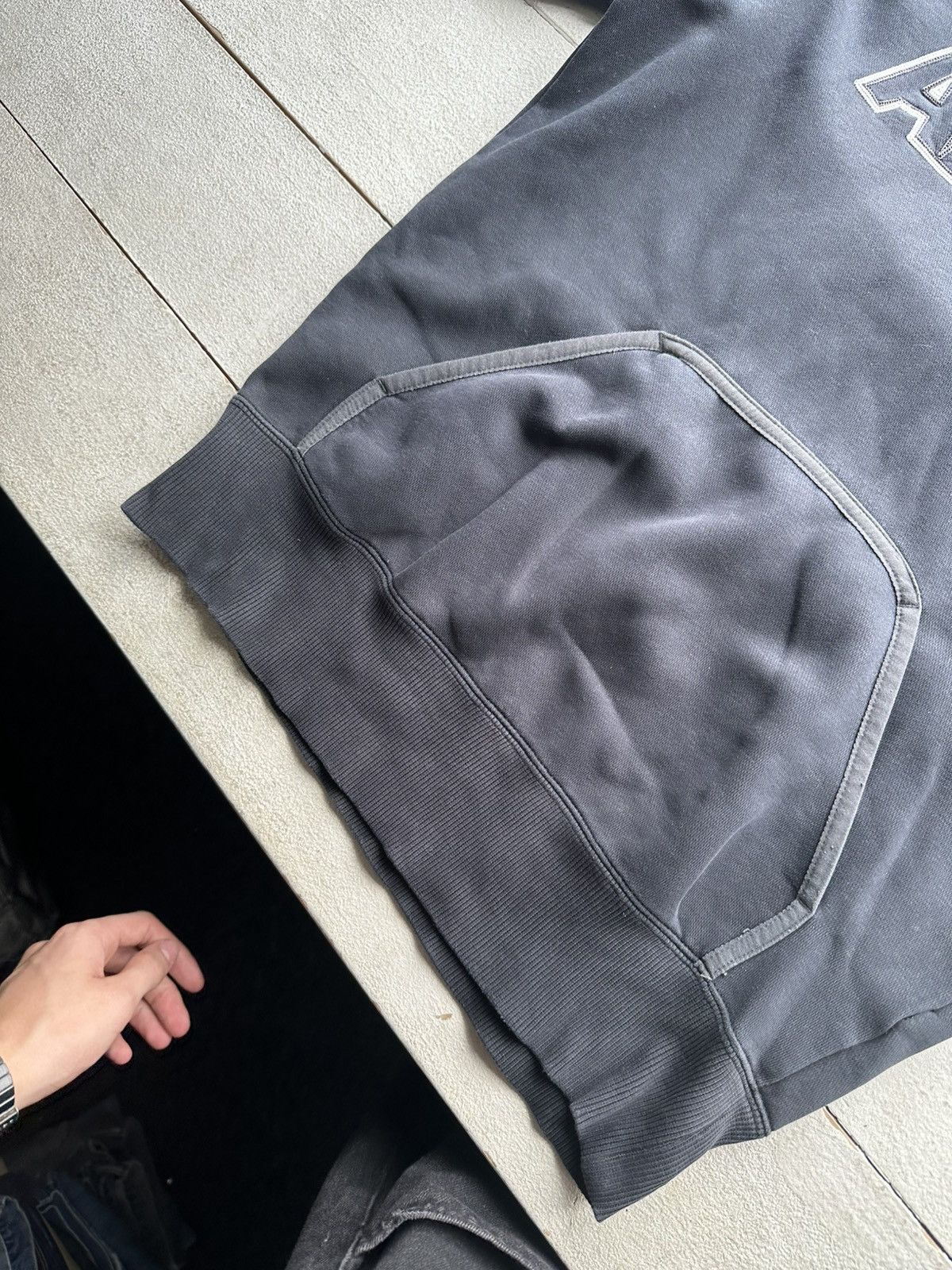 Nike VNTG🚨 Y2K Nike ATHLETIC DEPT Hoodie Big Logo drill faded Size US S / EU 44-46 / 1 - 3 Thumbnail