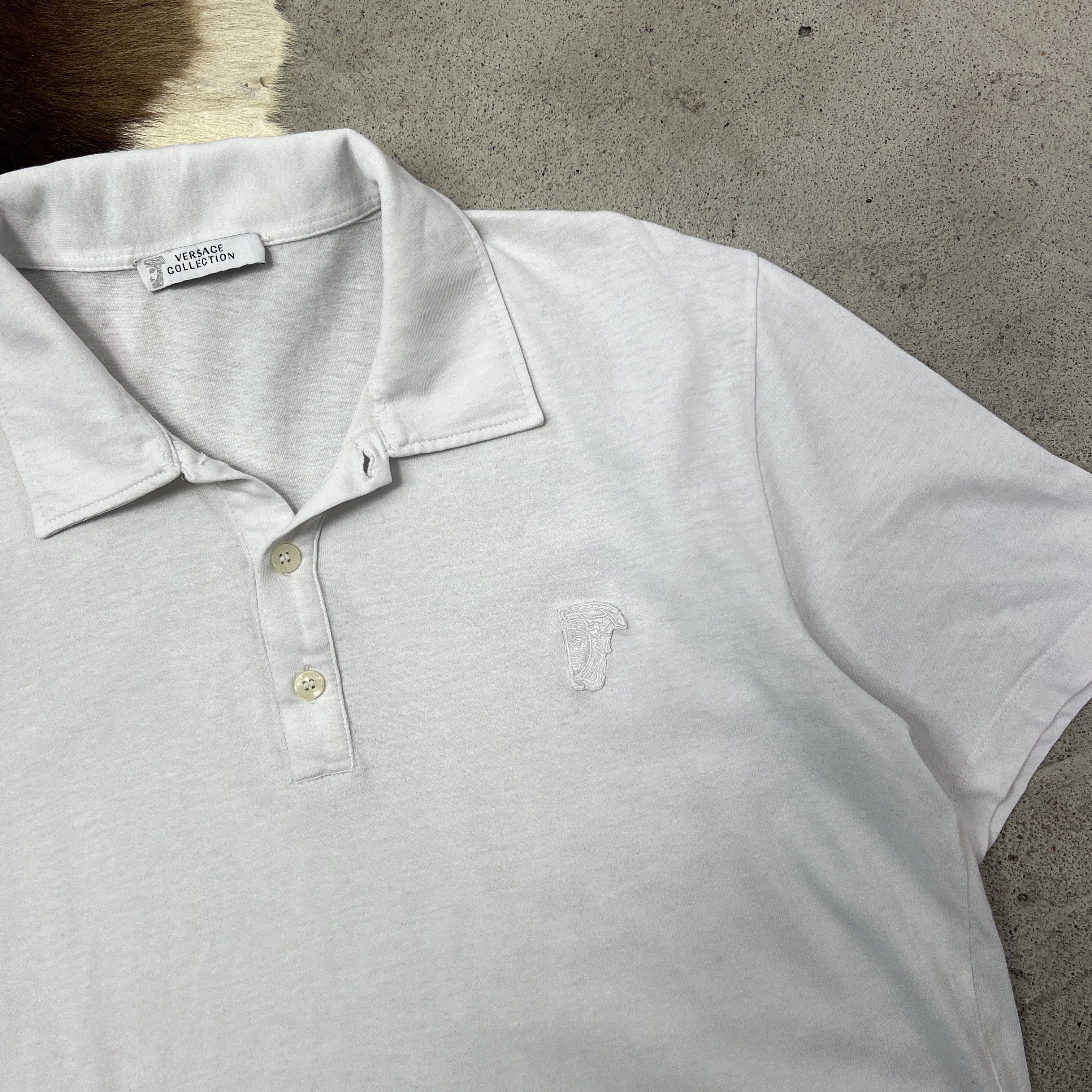 Versace Vintage Casual Old Money Versace Collection Polo T-shirt Y2K Size US M / EU 48-50 / 2 - 2 Thumbnail
