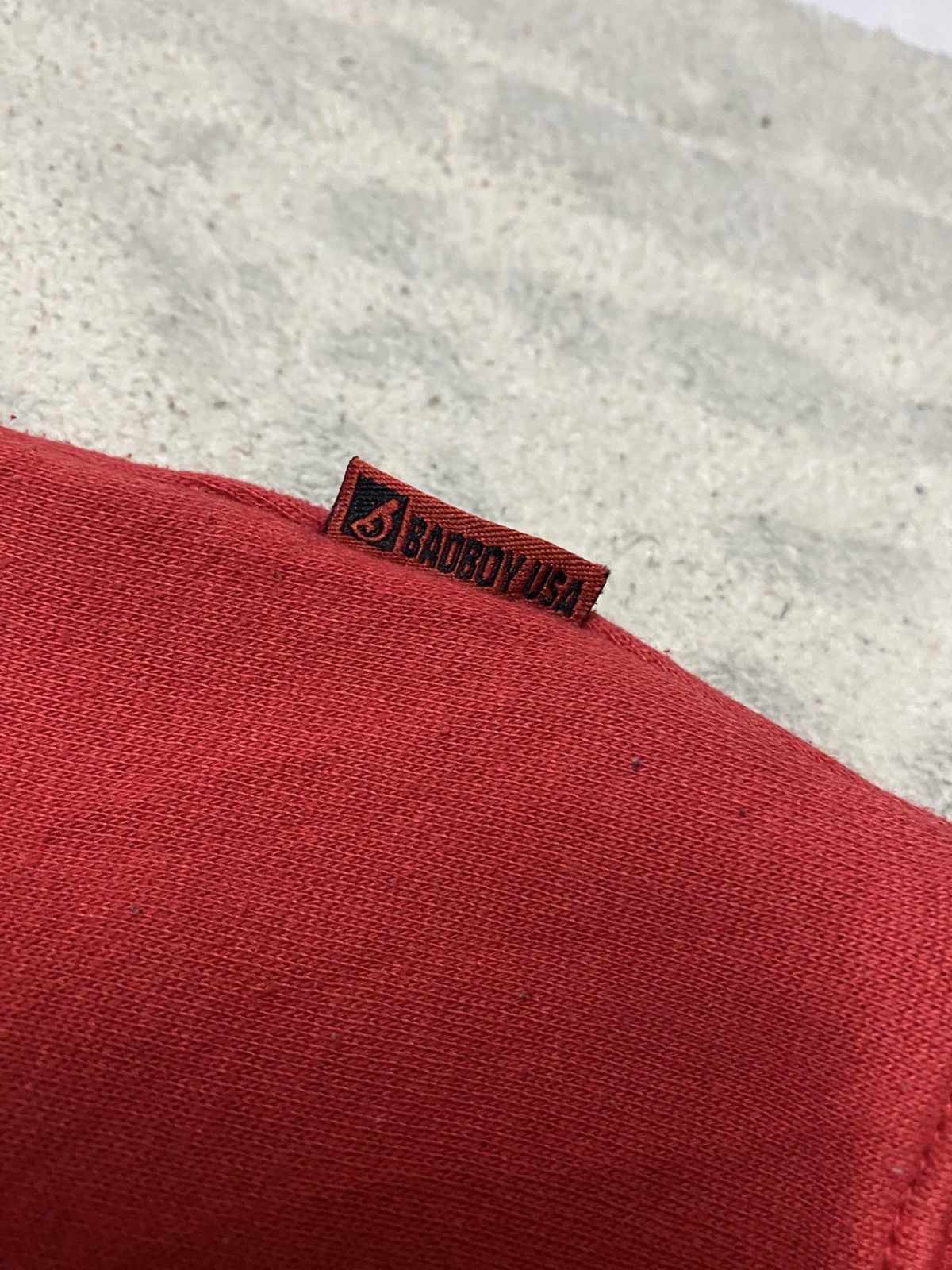 Japanese Brand Vintage Rap Tees BADBOY 82 California Sweatshirt Red Colour Size US XL / EU 56 / 4 - 4 Thumbnail