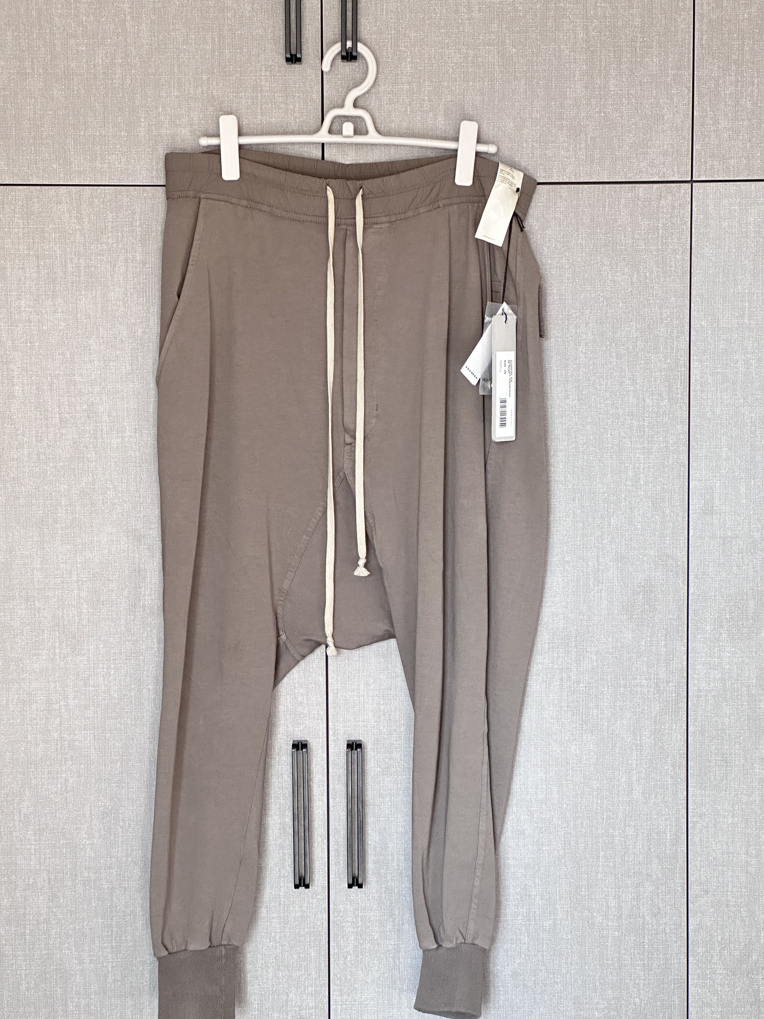 image of Rick Owens Drkshdw Prisoner Drawstring Pants in Dust, Men's (Size 28)
