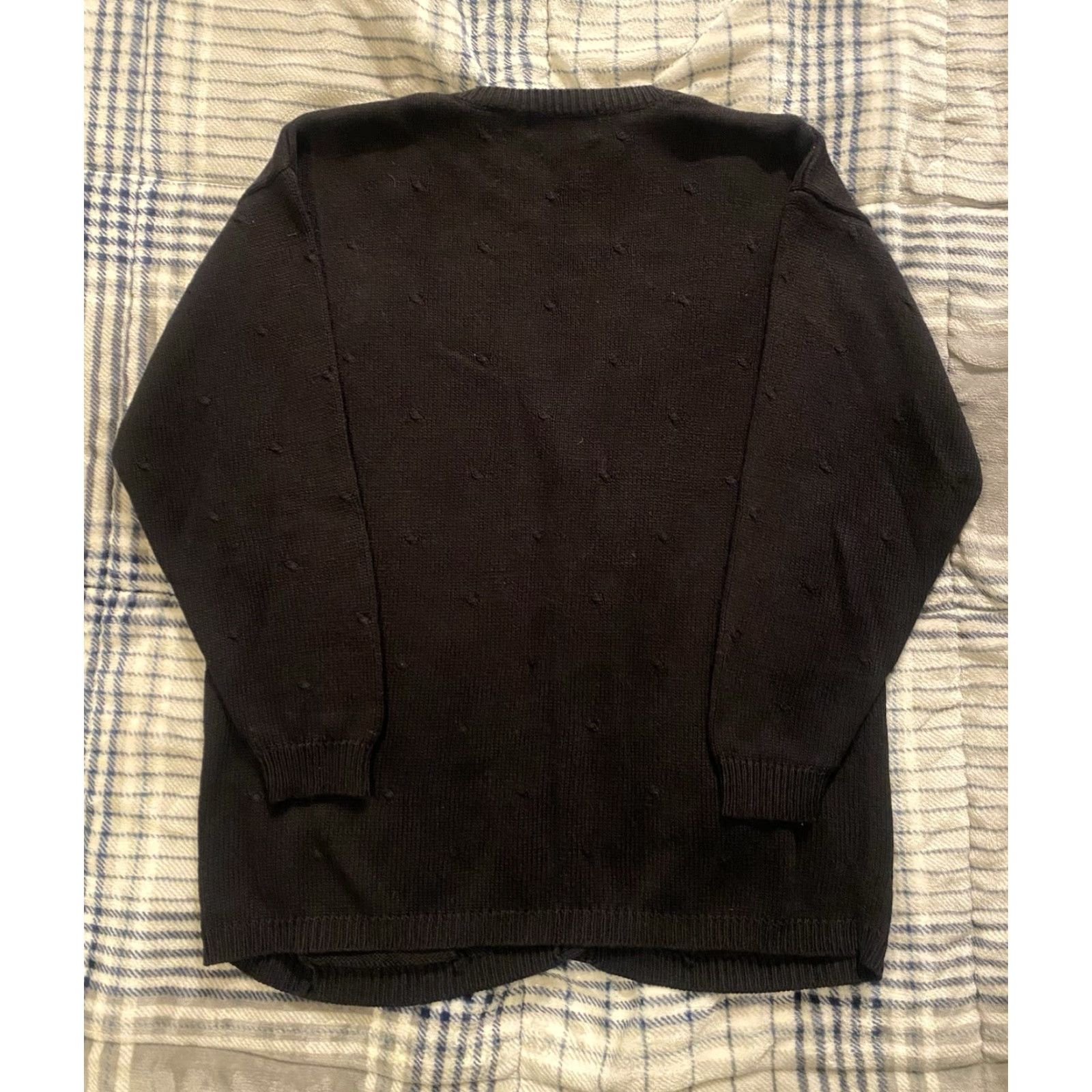 Vintage VINTAGE Westbound Black Knit Cardigan Sweater Unisex Adult Large L Grunge 90s Casual Womens Mens Size US L / EU 52-54 / 3 - 2 Thumbnail