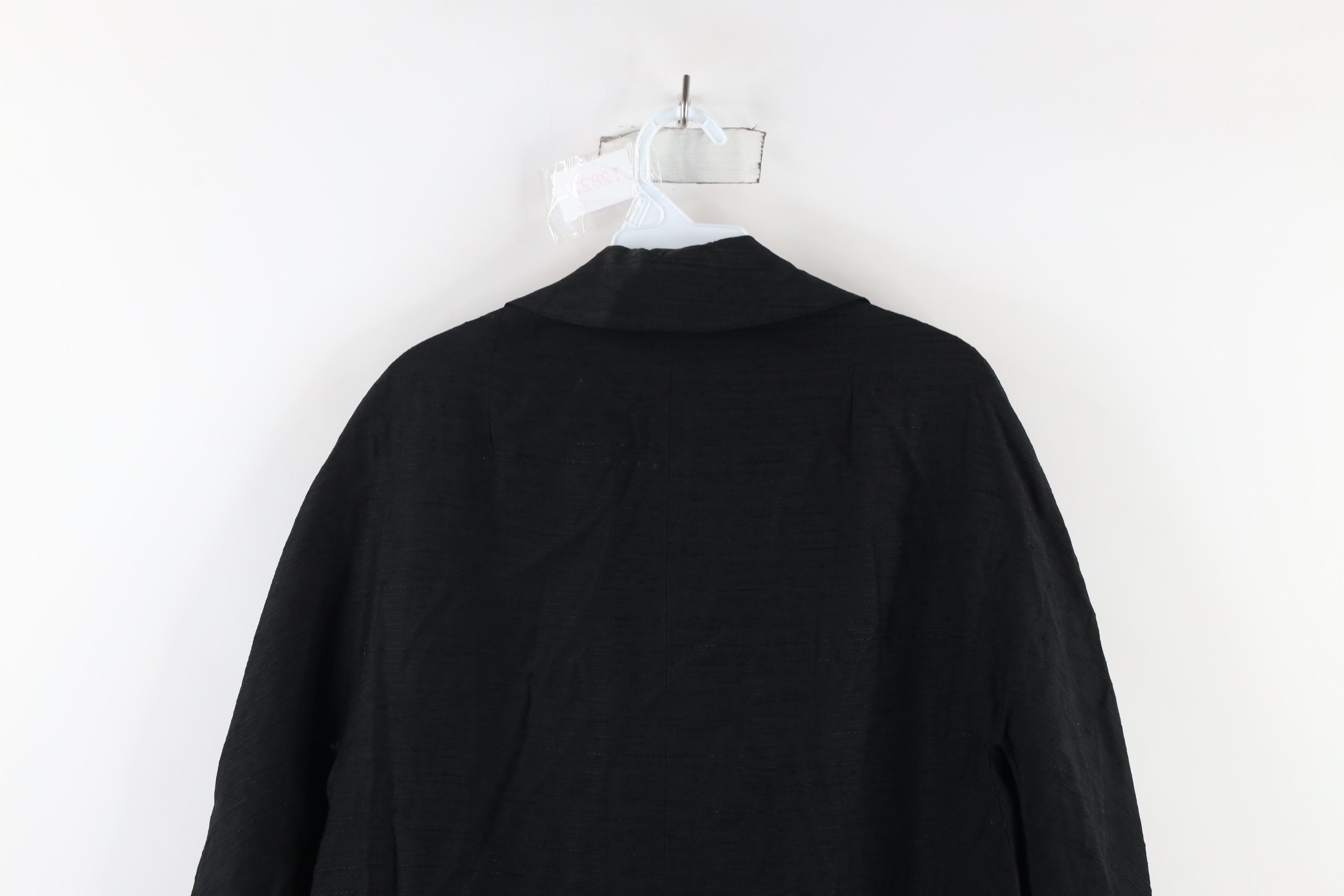 Vintage Vintage 50s 60s Rockabilly Rayon Big Button Trench Coat USA Size L / US 10 / IT 46 - 12 Thumbnail
