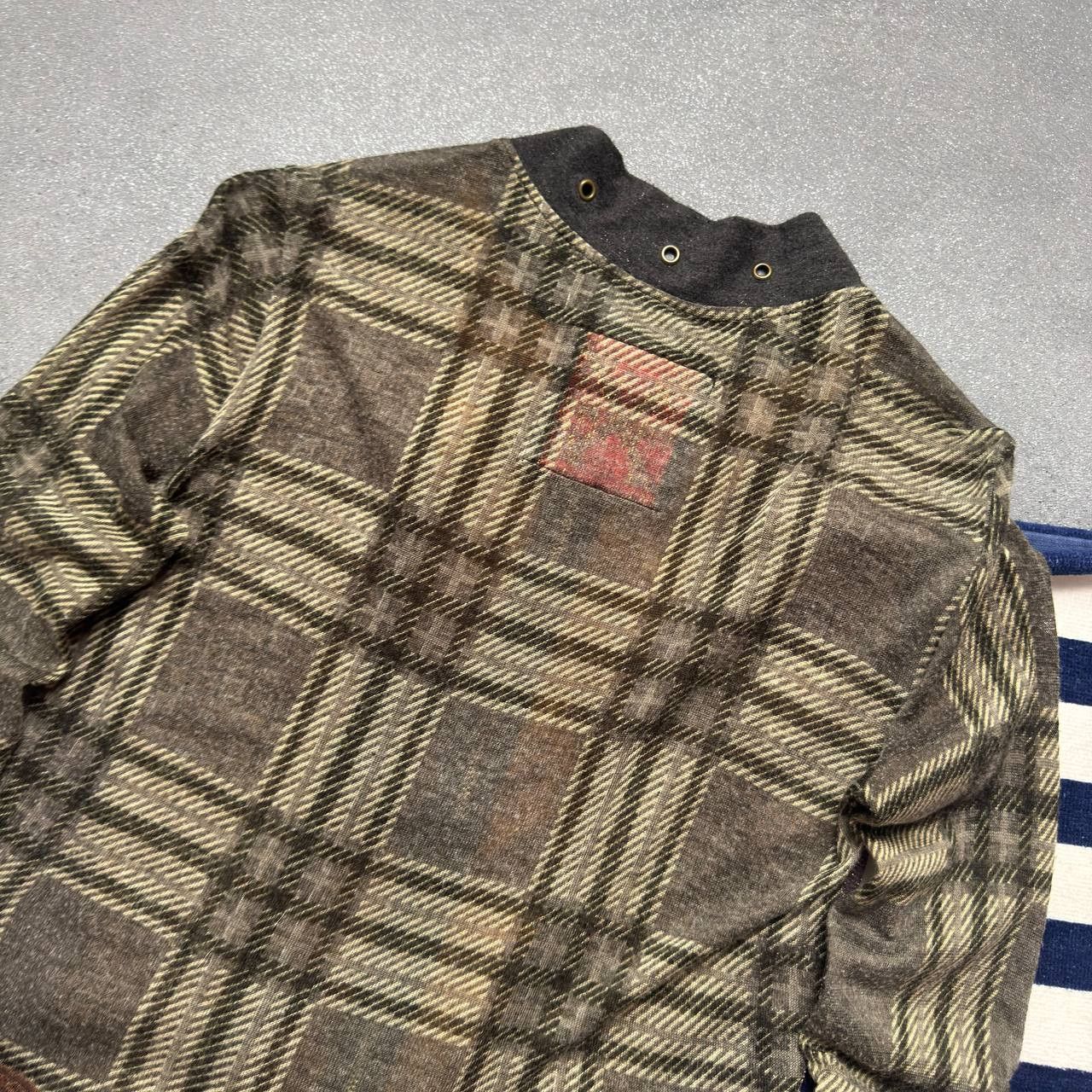 Japanese Brand × Vintage Vintage Asymmetrical Patchwork Zip Jacket Size M / US 6-8 / IT 42-44 - 9 Thumbnail