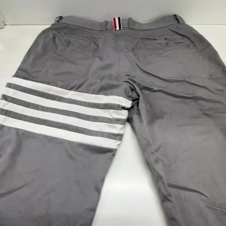 Thom Browne Thom Browne Gray Striped Casual Pants -2507 Size US 26 / EU 42 - 6 Thumbnail