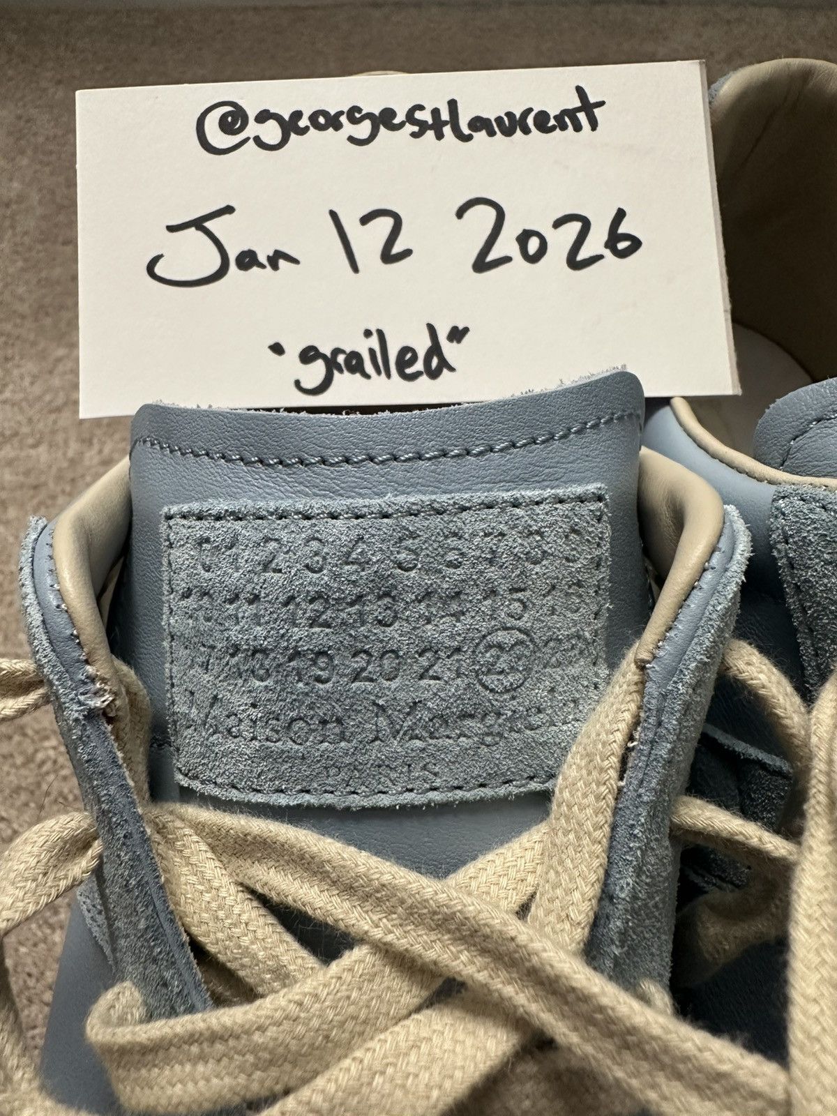 Maison Margiela Maison Margiela Replica Sneaker - Blue Size US 9.5 / EU 42-43 - 7 Thumbnail