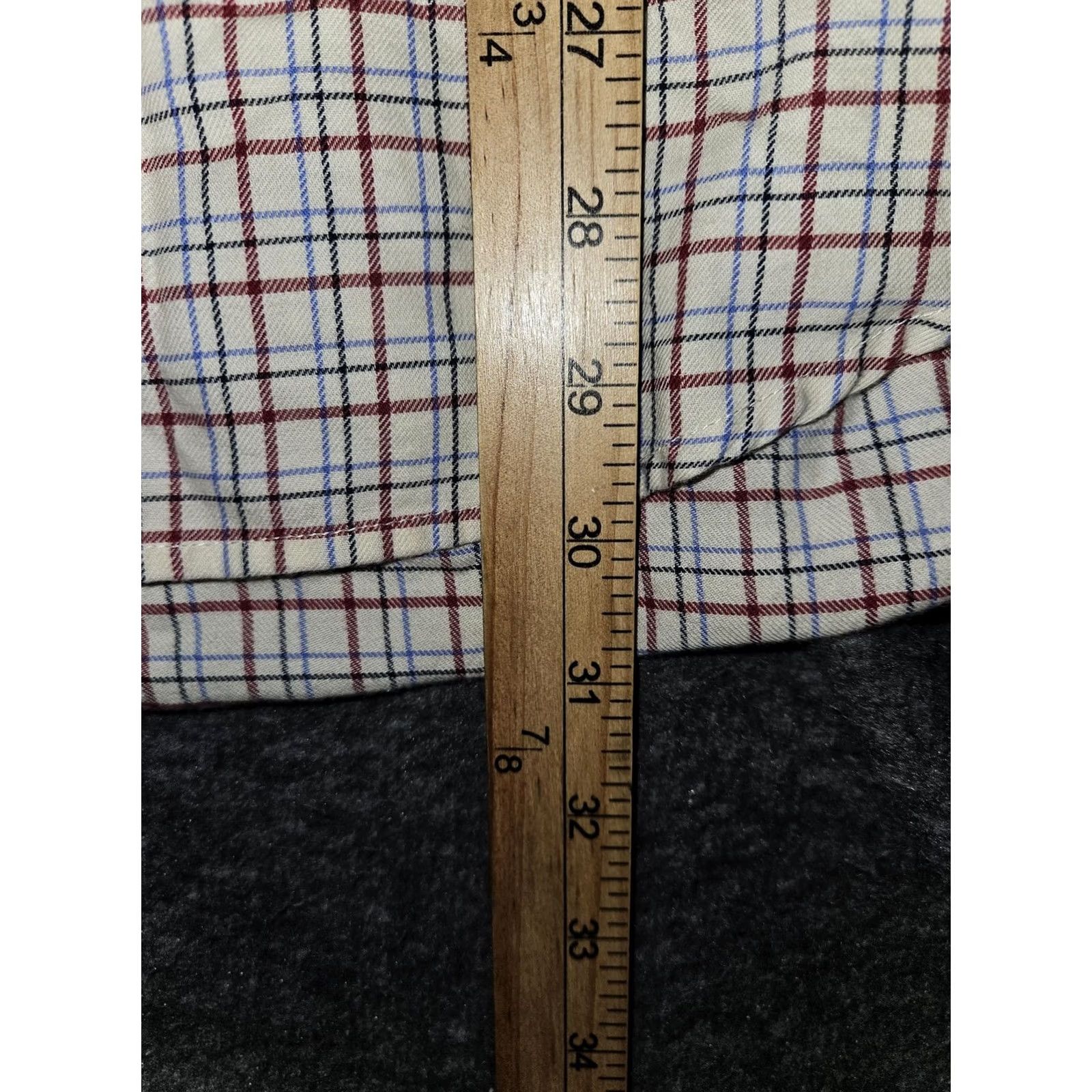 Tommy Hilfiger Tommy Hilfiger Shirt Mens XL White Plaid Button-Up Long Sleeve Crest Logo Size US XL / EU 56 / 4 - 5 Thumbnail