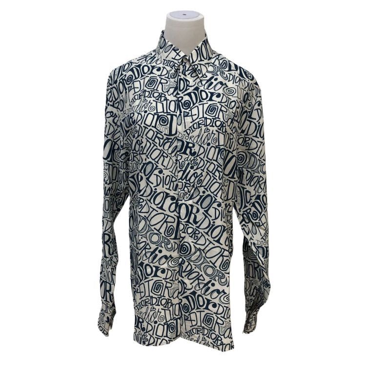Dior Dior Graffiti Logo Shirt US M Size US M / EU 48-50 / 2 - 1 Thumbnail
