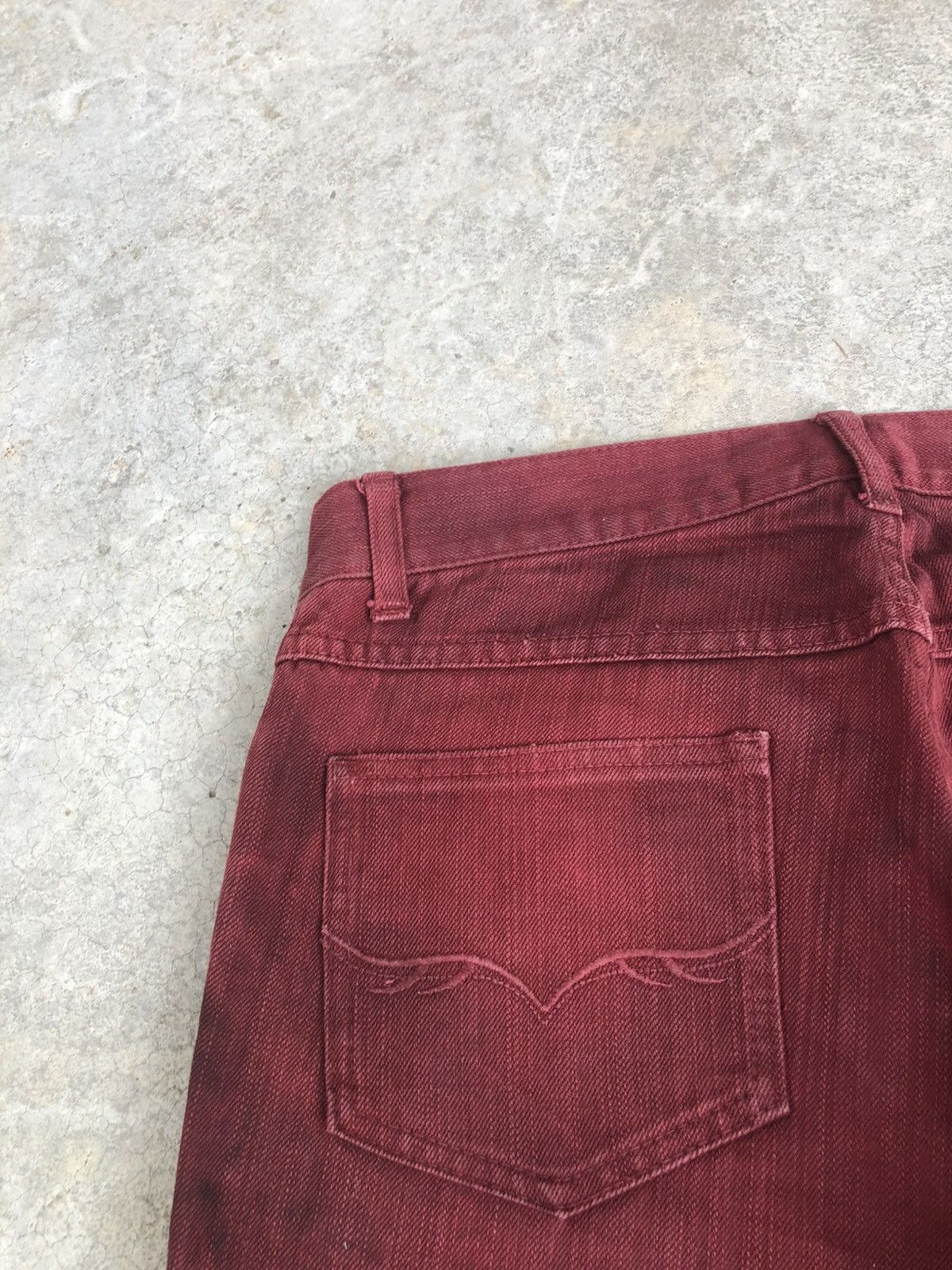 GOSTAR DE FUGA Japanese Fuga Flared Jeans Distressed Jeans Size US 30 / EU 46 - 16 Thumbnail