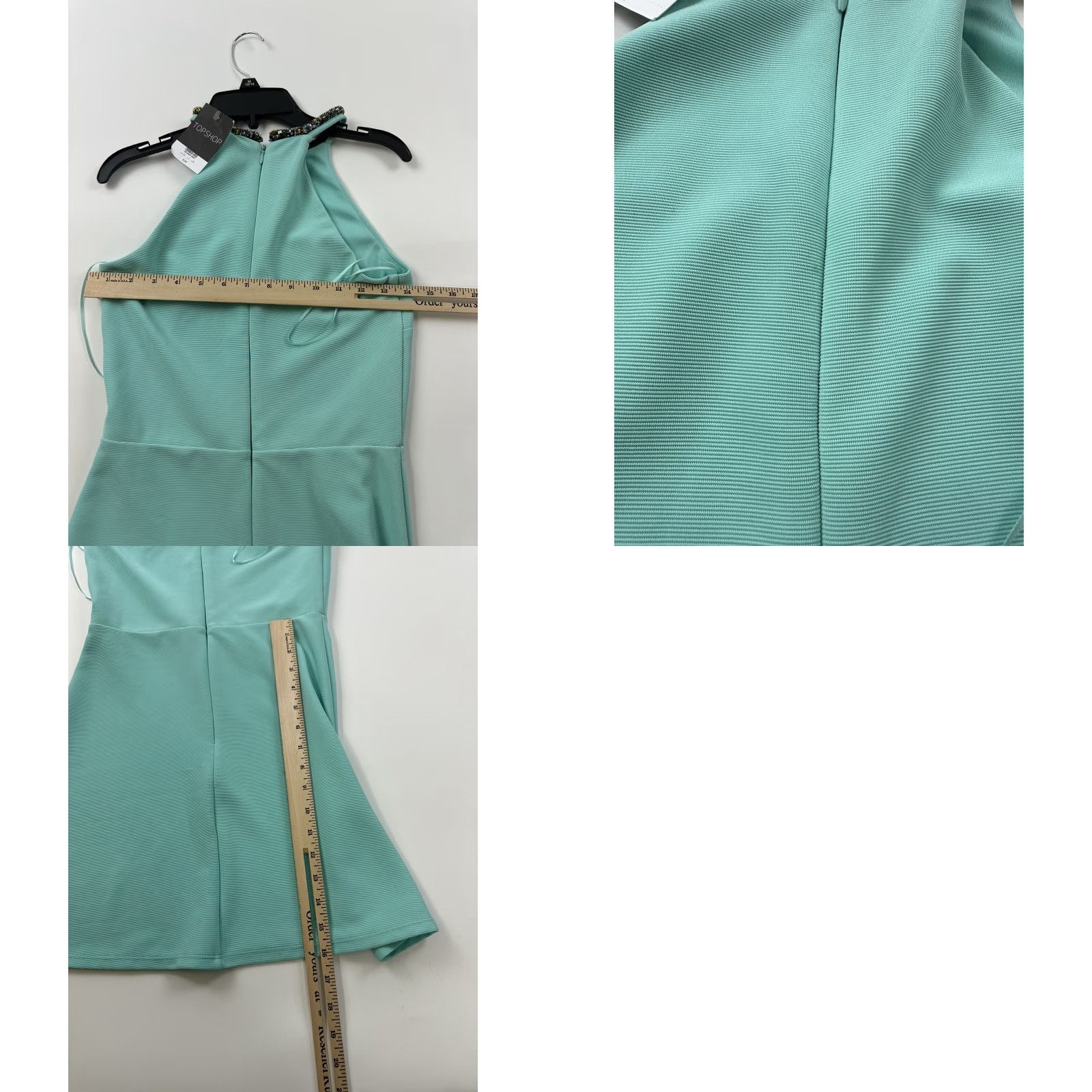 Topshop Topshop Women's Blue Beaded Halter Fit & Flare Mini Dress Size 2 User: Topshop Women's Blue Beaded Halter Fit & Flare Mini Dress Size 2 Size XS / US 0-2 / IT 36-38 - 8 Thumbnail