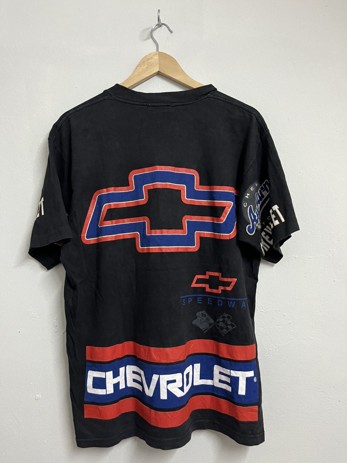 Rap Tees 💥RARE CHEVROLET AUBURN MOTORS Fullprinted T Shirts Size US L / EU 52-54 / 3 - 13 Thumbnail